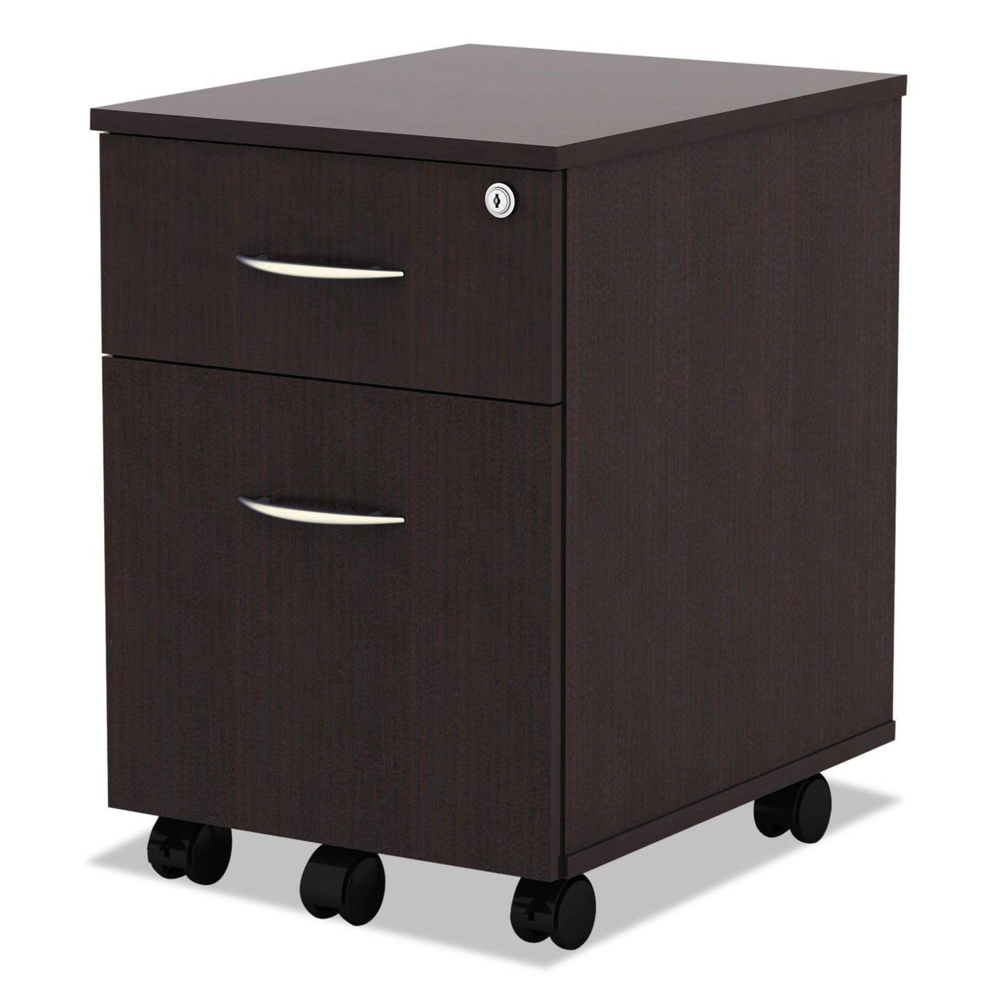 Alera ALE Valencia Series Mobile B/F Pedestal, 15 7/8w x 19 1/8d x 22 7/8h, Espresso