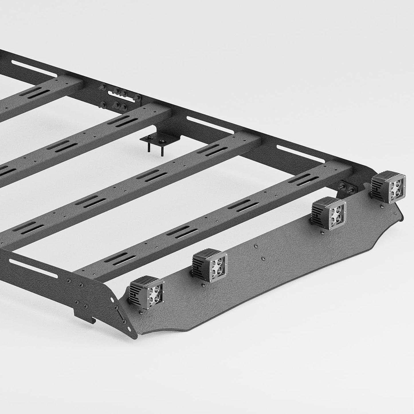 YZONA Full Size Roof Rack Cargo Basket Compatible with 2010-2024 Toyota 4Runner 5th Gen with 4 Lights, Overland Rooftop Luggage Storage Holder, Platform Style Cargo Carrier for Outdoors Gear
