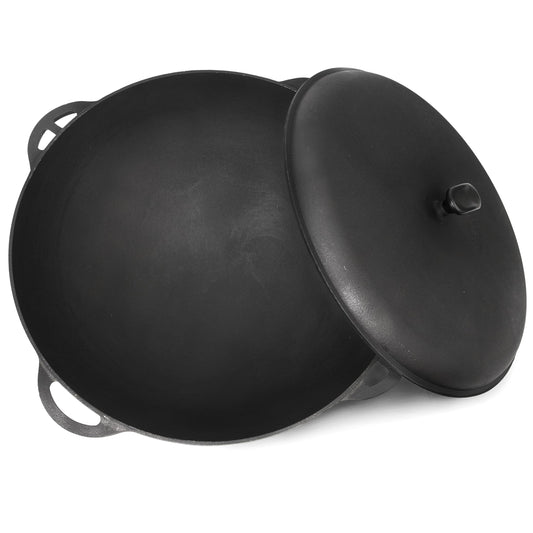 Dutch Oven Pot with Lid Syton 18 Quarts (17 L) - Camping Dutch Oven - Cast Iron Cookware Set - Uzbek Kazan Cast Iron – Premium Camping Cookware