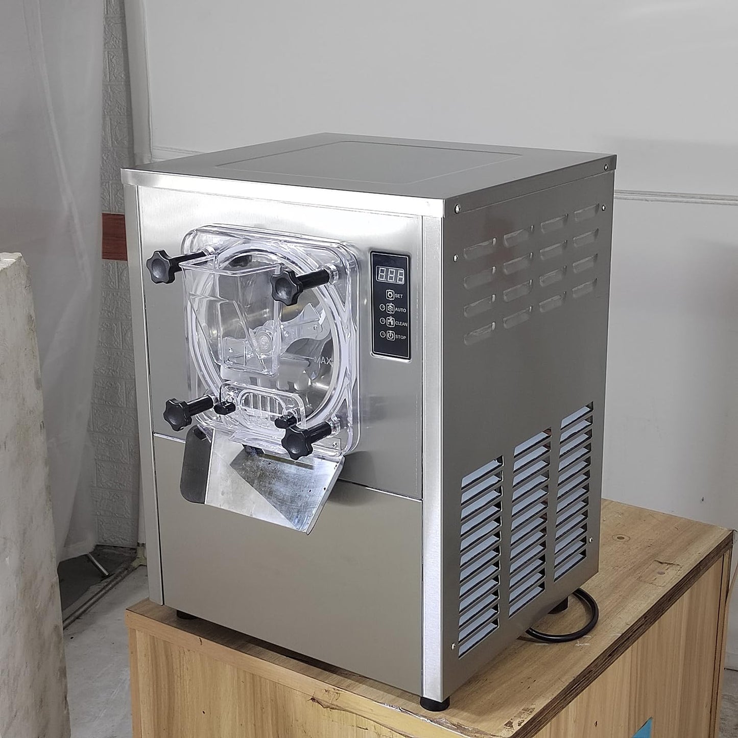 Kolice Commercial Desktop Hard ice Cream Machine, Counter top Hard ice Cream Maker, Ice Cream Machine, Snack Food Machine for Restaurant, Snack Bar, Ice Cream Shop