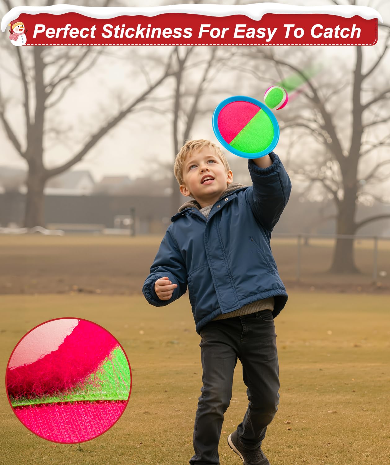 Qrooper Kids Toys Toss and Catch Game Set, Toys for 3 4 5 6 7 8 Year Old Boys Girls Birthday Gift, Yard Outdoor Games for Kid Toddler Ages 4-8 8-12 Beach Pool
