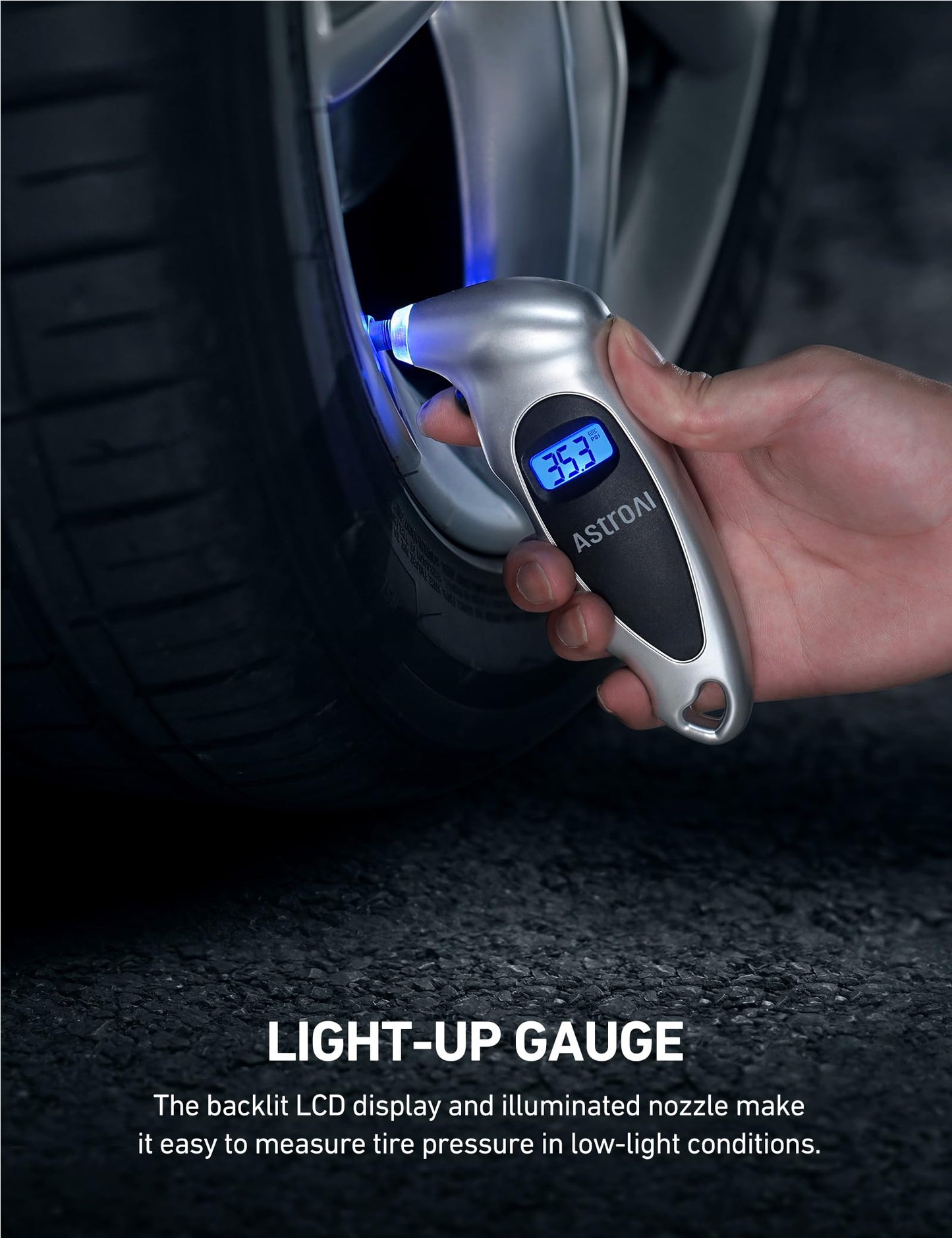 AstroAI Tire Pressure Gauge Digital 0-150PSI and 300PSI Large Screen