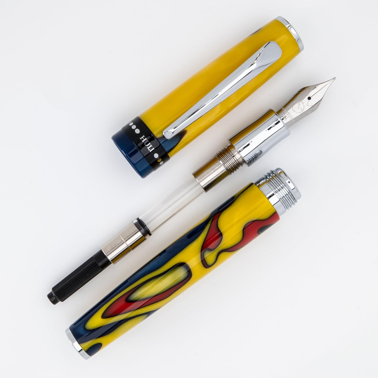 Monteverde USA People of the World Huli Fountain Pen – Extra Fine Nib with 15ml Ink Bottle – Luxury Writing Instrument Celebrating Global Culture & Collectible Craftsmanship