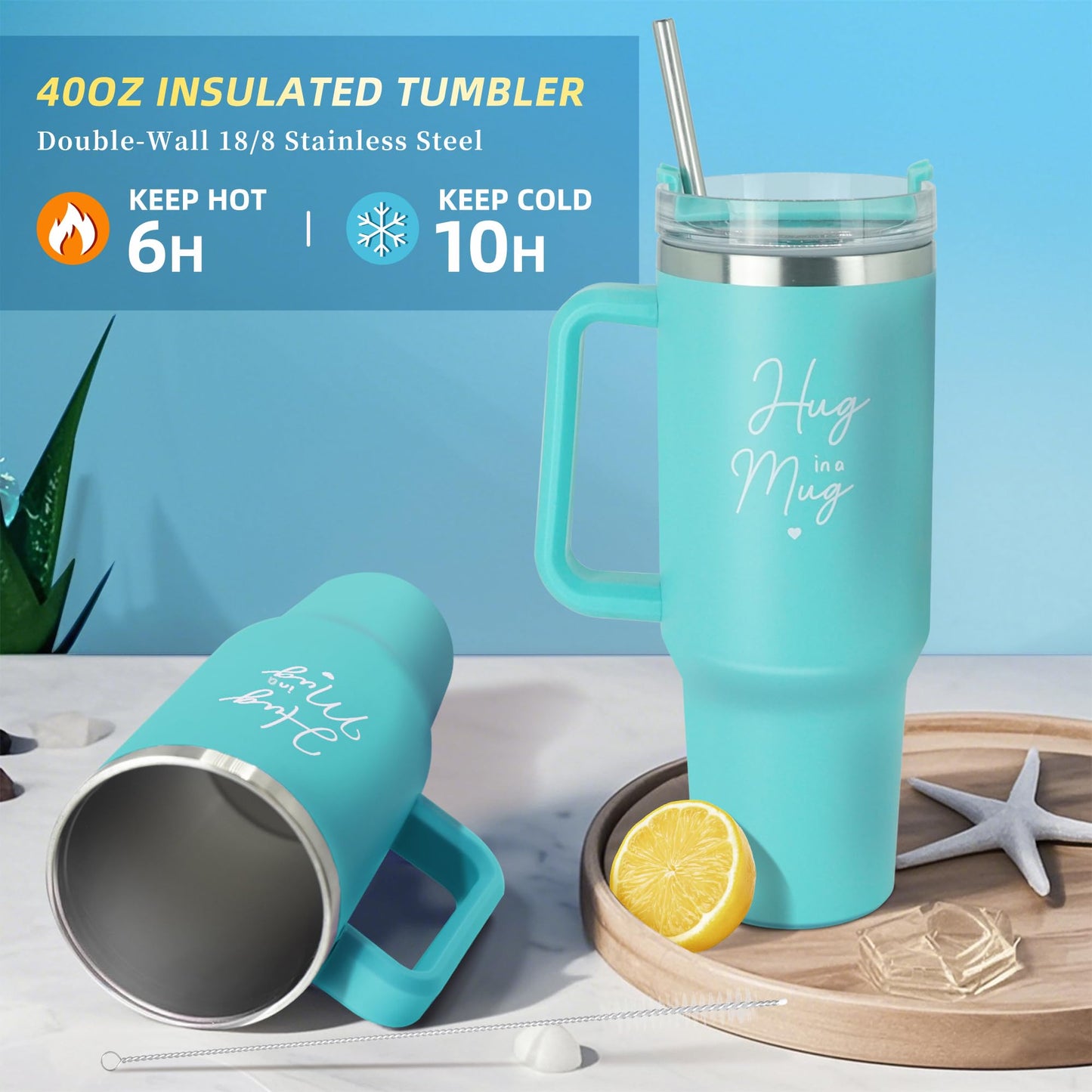 15PCS Birthday Gifts for Women, Relaxing Spa Gifts Baskets for Her, Care Package with Luxury Flannel Blanket and 40 oz Tumbler, Valentines, Mothers Day, Christmas Women's Gift for Mom, Wife, Friends