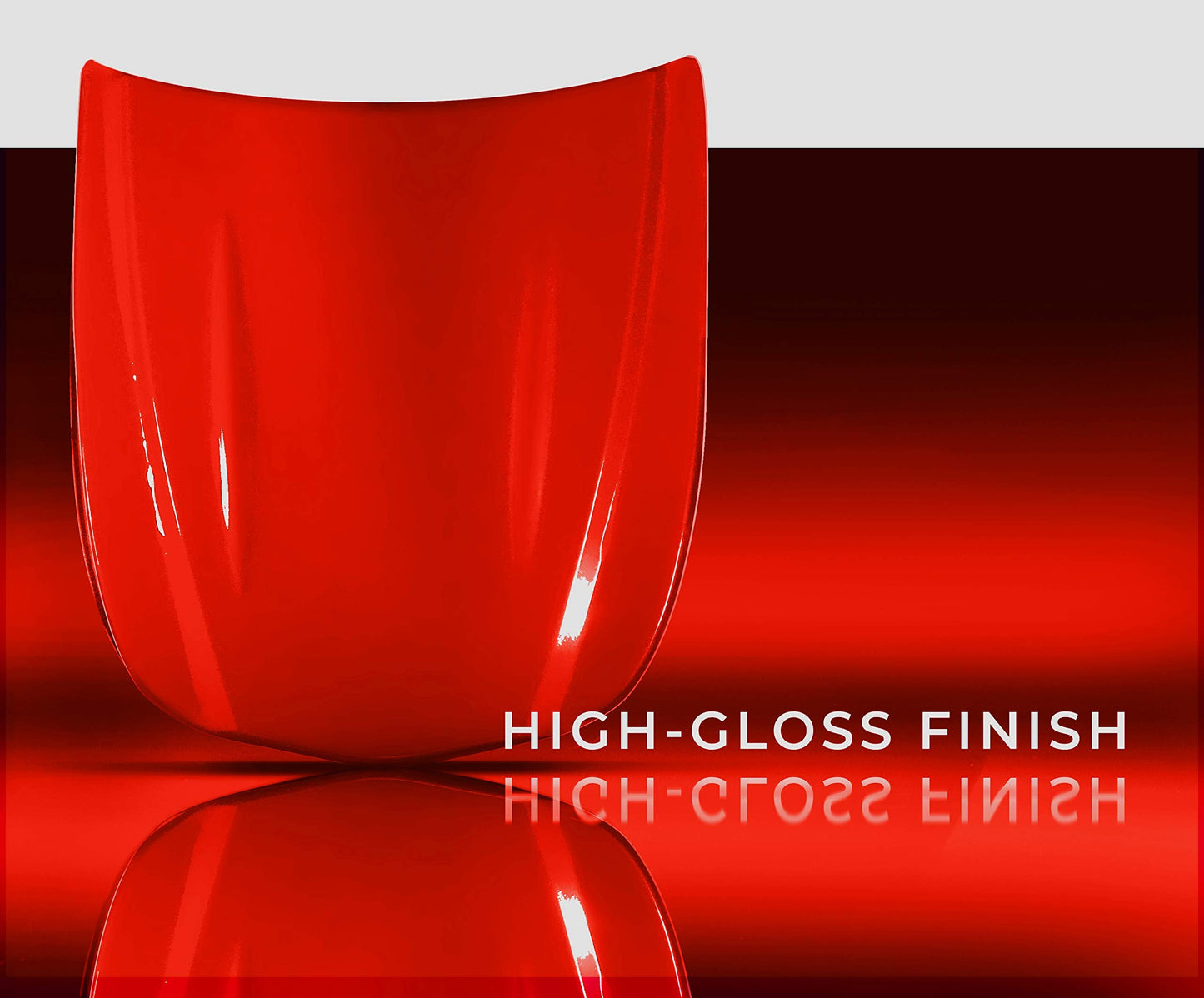 VViViD+ Ultra Gloss Racing Red Vinyl Car Wrap Premium Paint Replacement Film Roll with Nano Air Release Technology, Stretchable Protective Cap Liner, Self Adhesive (50ft x 5ft)