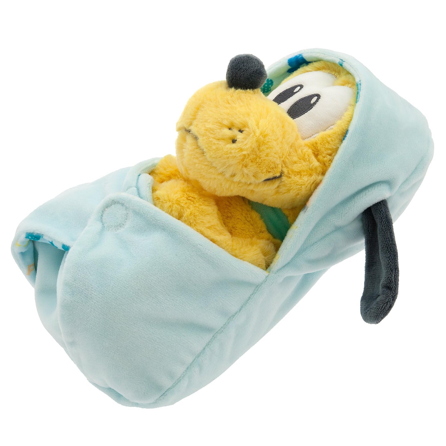 Disney Store Official Pluto Plush with Blanket Pouch - Disney Babies Plushy in Baby Swaddle - Kids Toy for Those who Love Plush Figure Toys, Cute Plushies, & Baby Stuffed Animals - Small - 10"