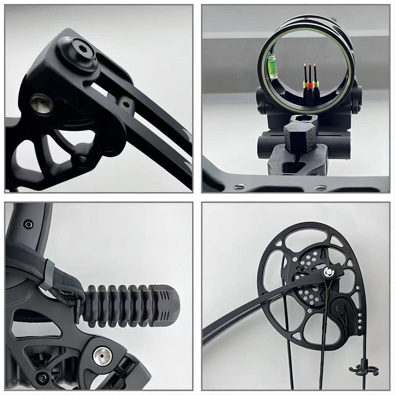PANDARUS Compound Bow Draw Weight 0-70 Lbs for Pull Beginner and Intermediate Archer Fully Adjustable 19.25"-31" with All Accessories, up to IBO 320 fps New 2024(Black Left Handed Bag)