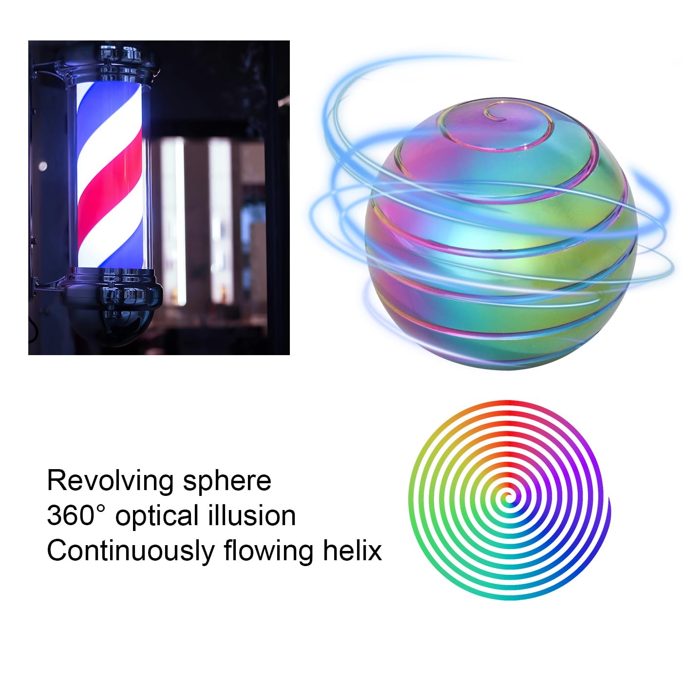Kinetic Spinning Desk Toys, Fidgets for Anxiety and Stress for Adult Teen Cool-Stuff, Party Gifts for Christmas & Halloween (Circular)