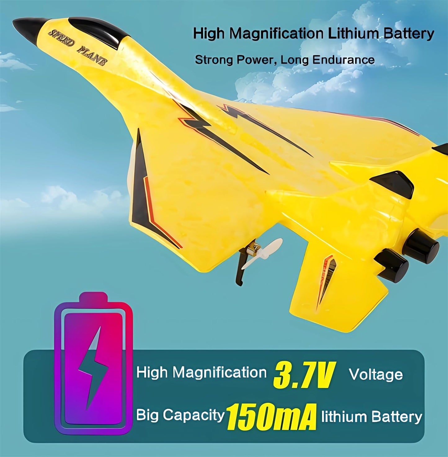 2023 New Remote Control Wireless Airplane Toy With Lights, USB Rechargeable SU-35 RC Remote Control Plane Glider, Outdoor Drop-Resistant Foam RC Air Planes Fighter Jet For Adults Aircraft Enthusiasts