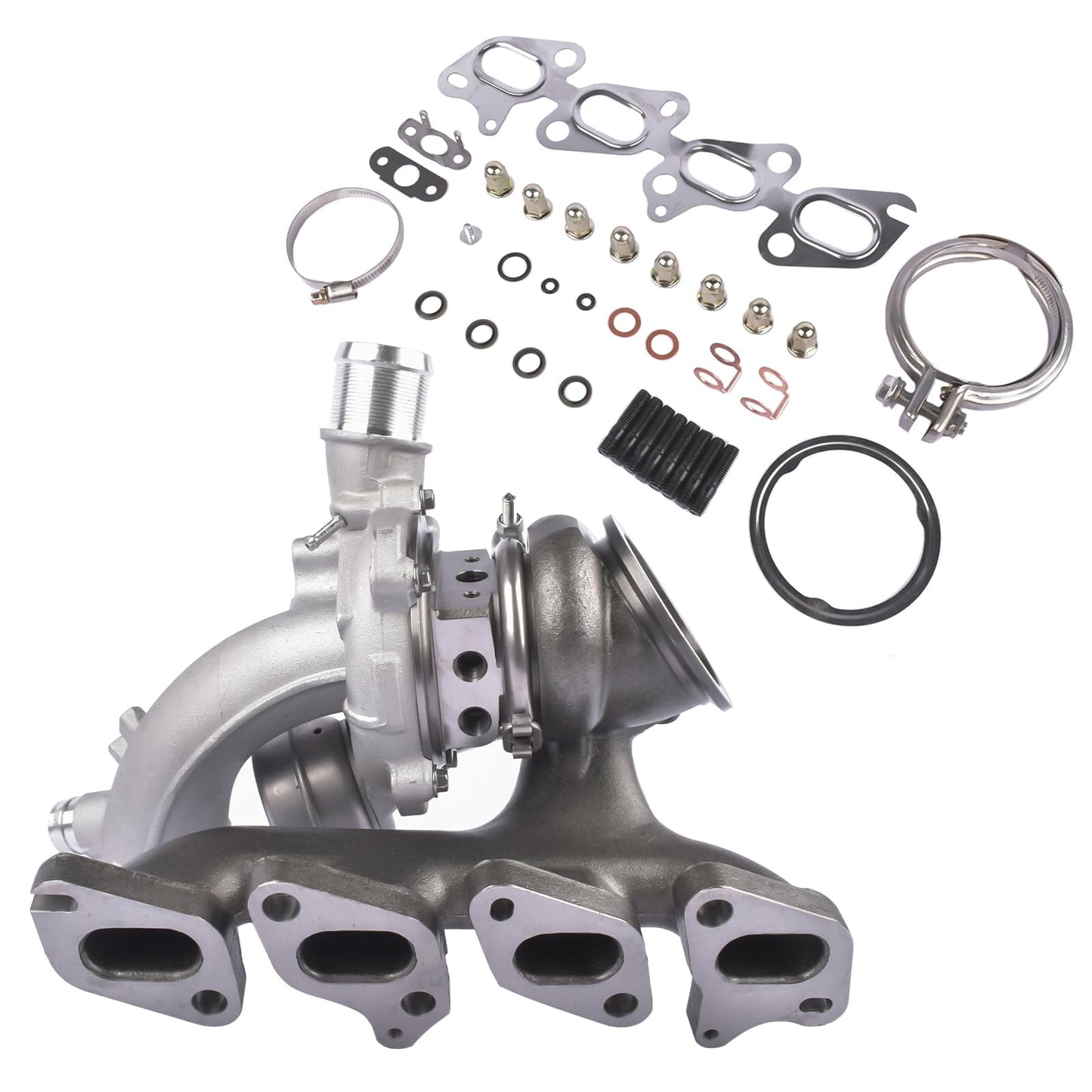 TEKKOAUTO 667-203 55565353 Turbo Charger Turbocharger Kit Compatible with 2011-2018 Chevy Cruze Sonic Trax Buick Encore 1.4L Engines 55565355