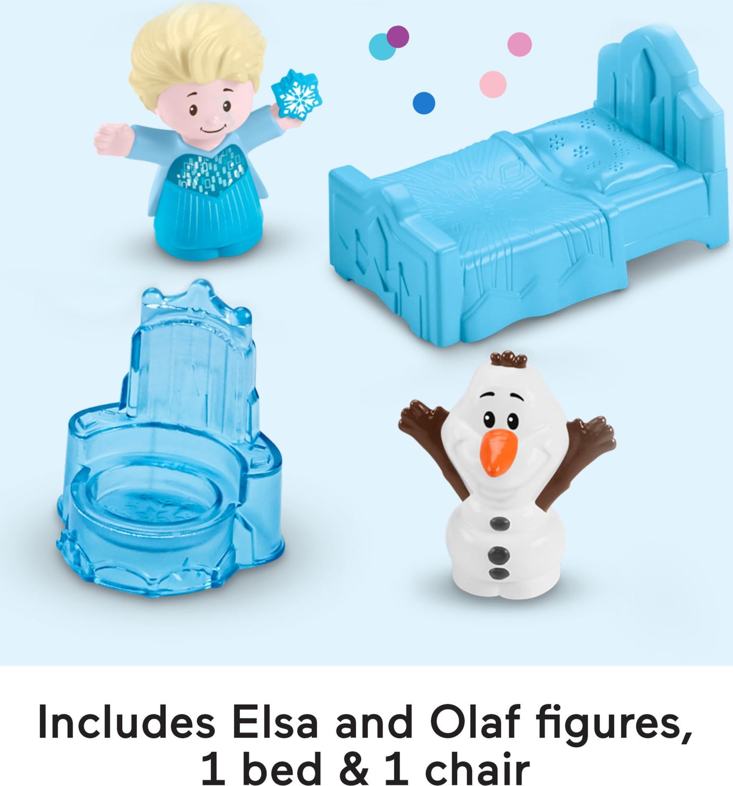 Fisher-Price Little People Toddler Toy Disney Frozen Elsa’s Ice Palace Musical Playset with Figures for Pretend Play Kids Ages 18+ Months (Amazon Exclusive)