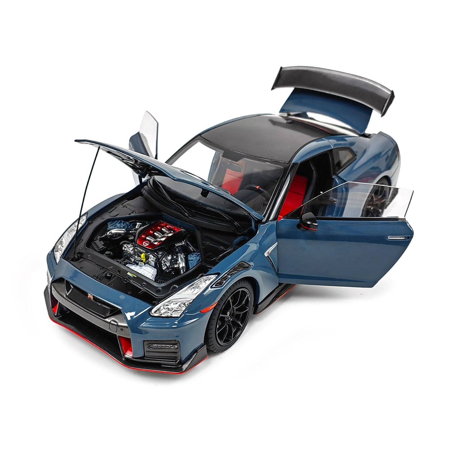 PAUDI Model 1/18 Scale GT-R R35 2022 Diecast Model Car – Dark Gray Finish, Premium Metal Body with Working Suspension and Opening Panels