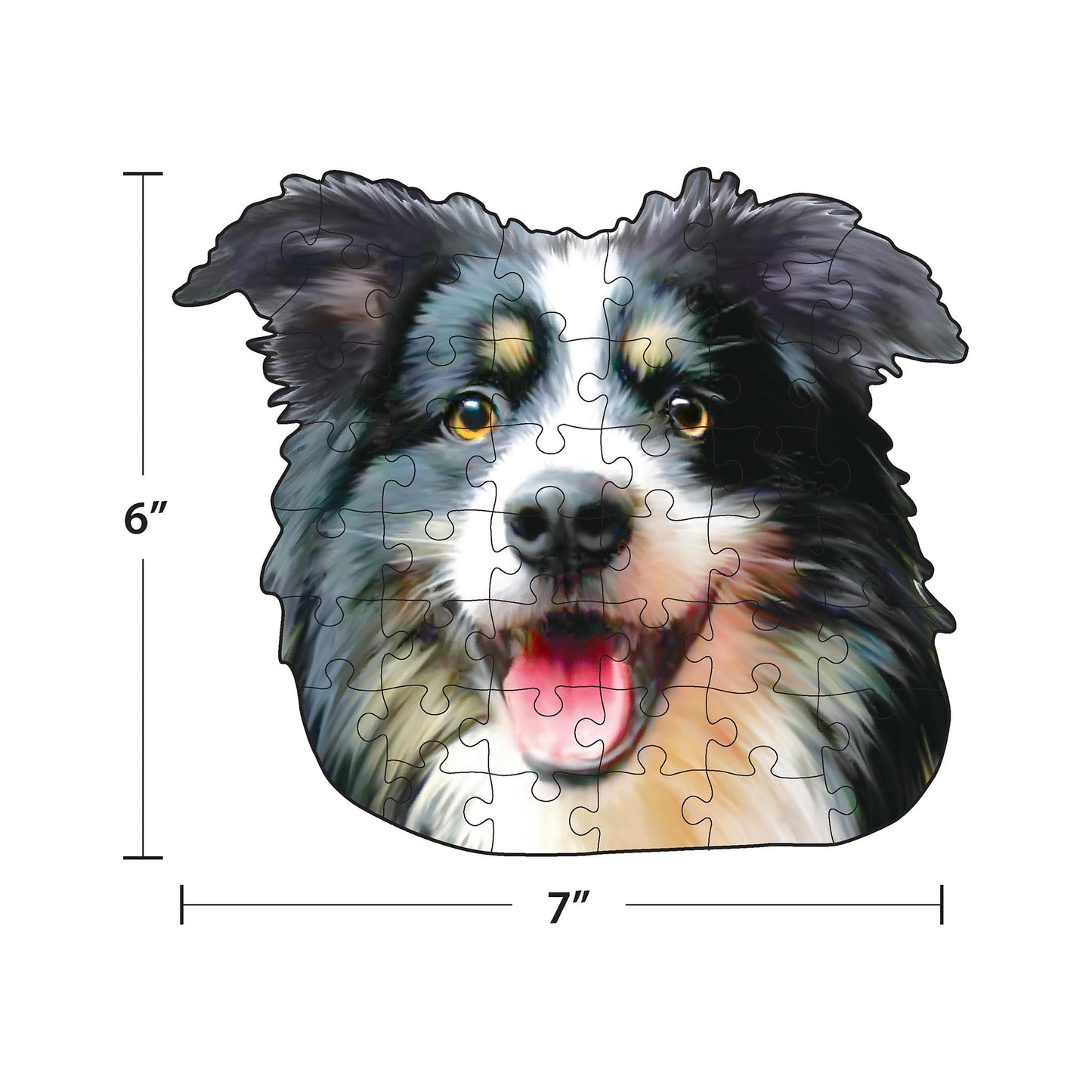 RoseArt - Mini-Shaped - Dog Selfies - 500 Piece Jigsaw Puzzle for Adults