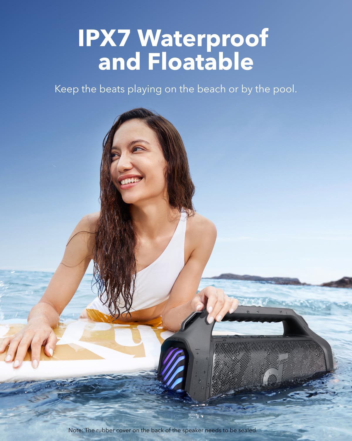 soundcore Boom 2 Plus By Anker, Outdoor Speaker, 140W, 2+2 Channel, BassUp 2.0, 20H Playtime, Fast Charge, IPX7 Waterproof, RGB Lights, Power Bank, Bluetooth 5.3, Portable for Outdoors, Camping, Beach