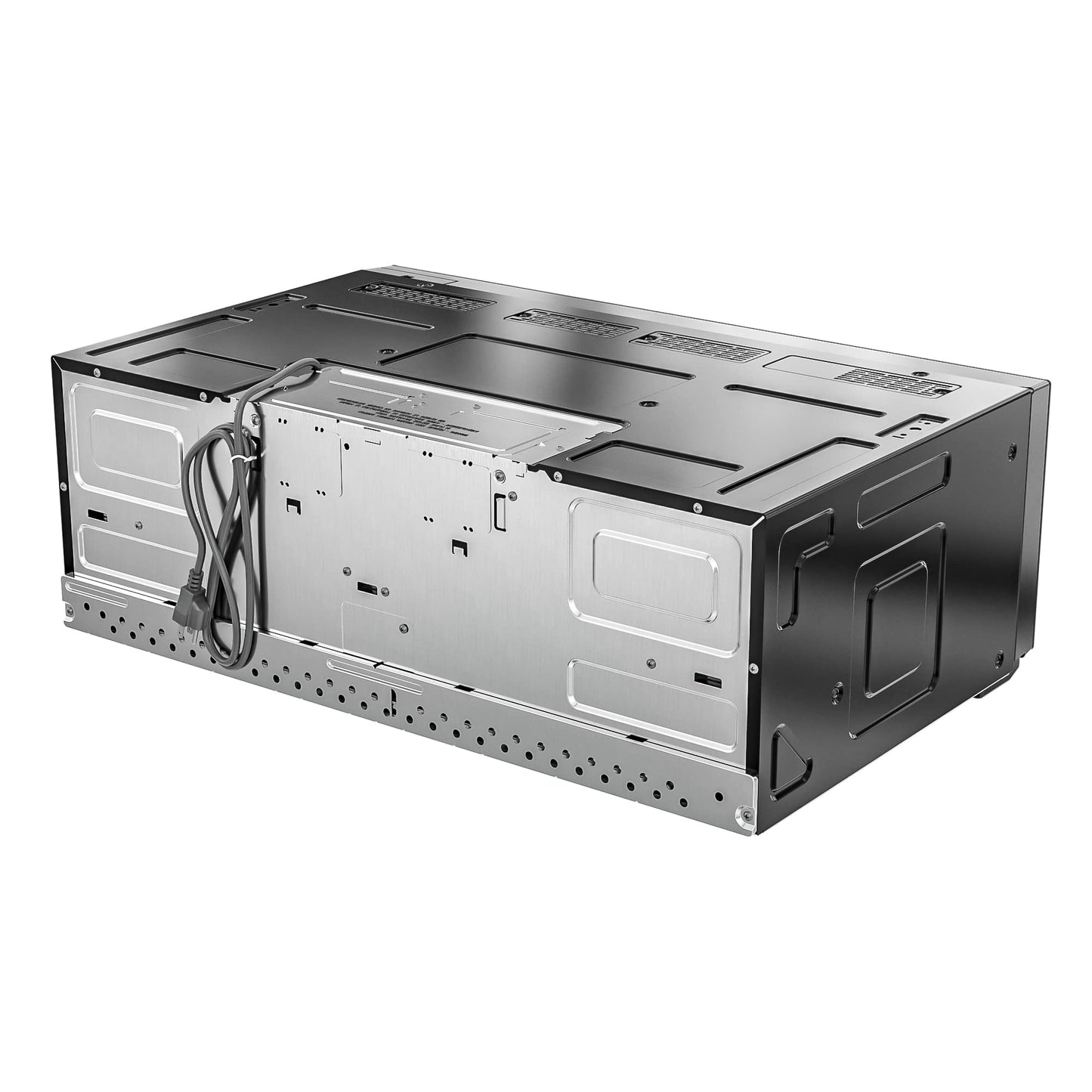 KoolMore 30 Inch Over-The-Range Low Profile Microwave, 1.2 Cu. Ft. Built-in, 10 Power Levels, 13.5” Glass Turntable, 1000-Watt Power, Advanced Air Vent, and Heat Circulation (KM-MLPOT-1SS)