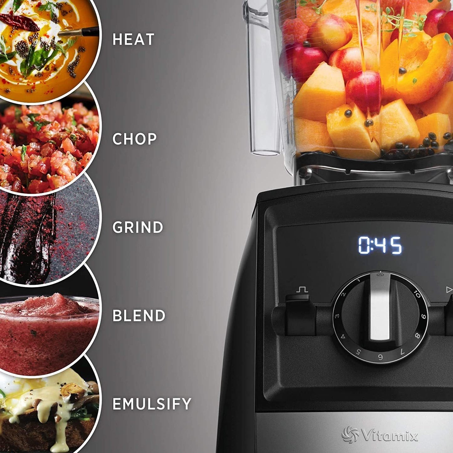 Vitamix A2300 Ascent Series Smart Blender, Professional-Grade, 64 oz Low-Profile Container, White