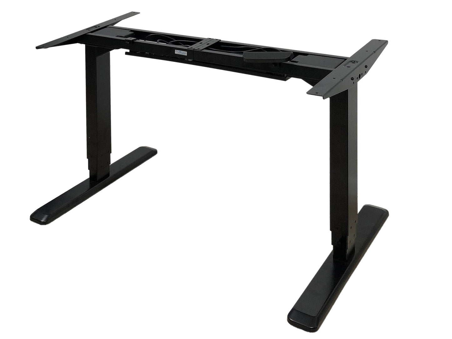 ErgoMax Dual Motor Electric Standing Desk Frame, Height Adjustable Sit Stand Desk Base 24.5”–50”, 3 Memory Controller, Heavy Duty Steel Frame 225 lbs, Black (Tabletop Not Included)