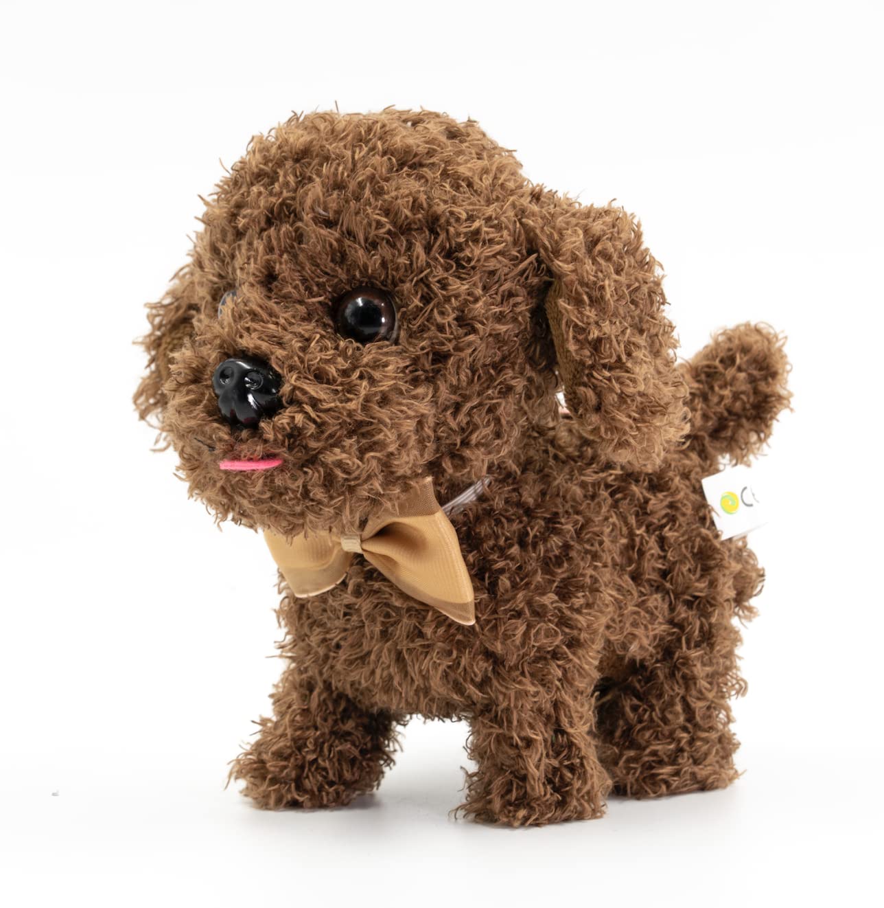 WEofferwhatYOUwant Labradoodle Robot Dog – Interactive Plush Puppy Toy That Walks and Barks – Goldendoodle Stuffed Animal with Sounds – Cuddly Educational Gift for Toddlers 18+ Months