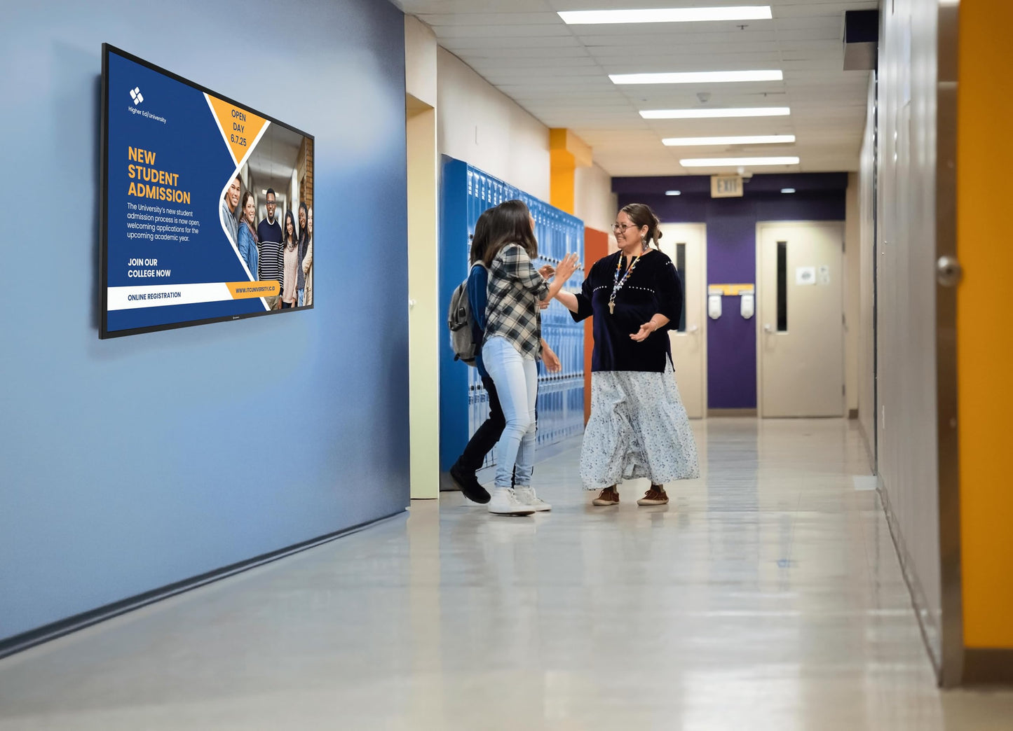 Promethean ActivPanelD-Series 55" 4K UHD Digital Signage Solution. Share Announcements, alerts, Information, and More. Panel & Wall Mount Included, 3 Year Onsite Support