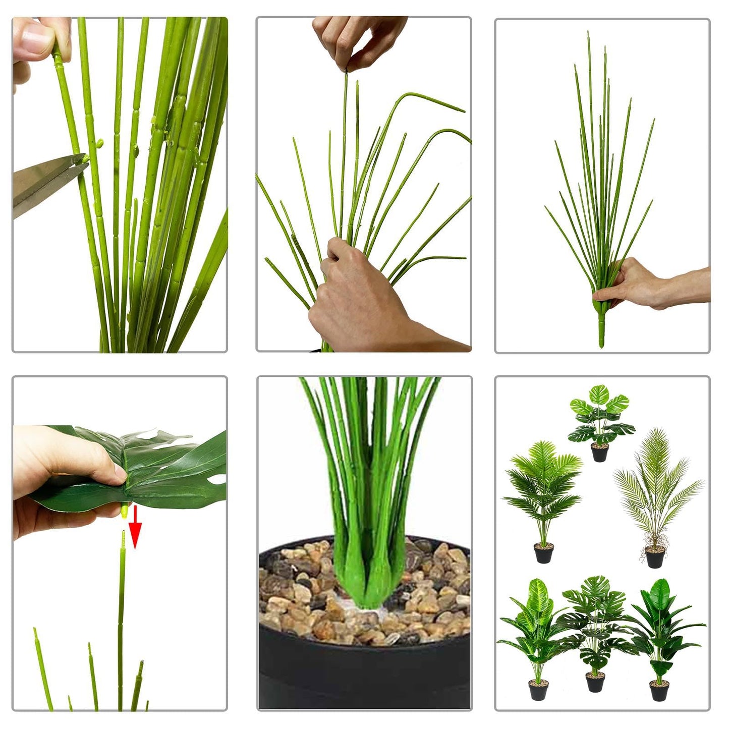 Rozwkeo Artificial Plant in Pot Fake Tree Trunks Leaves Faux Potted for Indoor Outdoor Modern Decoration Home Office Living Room Bedroom Balcony Housewarming Gift (80cm Tropical Bird of Paradise)