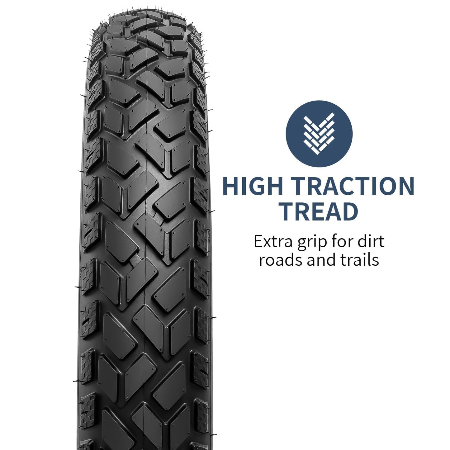 YUNSCM 2-PCS 26" Heavy Duty Fat E-Bike Tires 26 x 4.0/102-559 and 2-PCS 26"x4.0" Bike Tubes Scharder Valve Compatible with 26x4.0 26x4 E-Bike All-Terrain Directional Tread Bicycle Tires and Tubes
