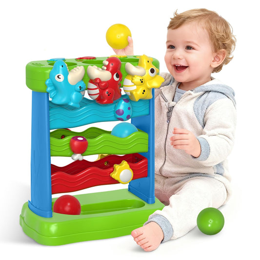 AuroTops Toys for Toddlers 1 2 3 Years Old Boys & Girls Musical Toy for Kids 12-18 Months Interactive Montessori Toys with Light & Sound,Christmas Birthday Gifts