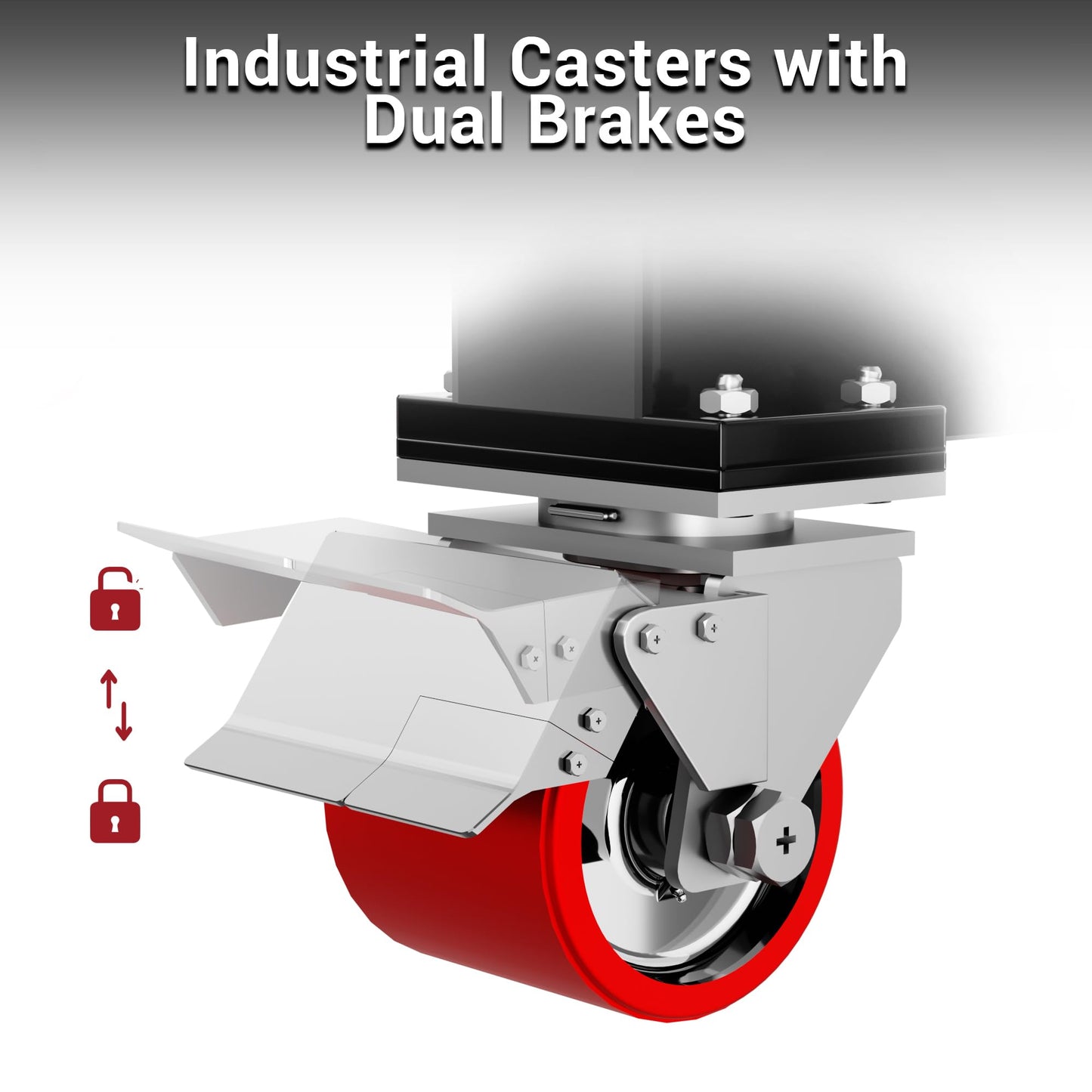 BSMTEK 1.5 Ton Gantry Crane Capacity, 3000LBS Adjustable Height (8.53-12.47 FT) & Width (6.56 FT), Steel I-Beam Construction, Portable Shop Hoist for Factories, Warehouses, Red-2026 Upgraded