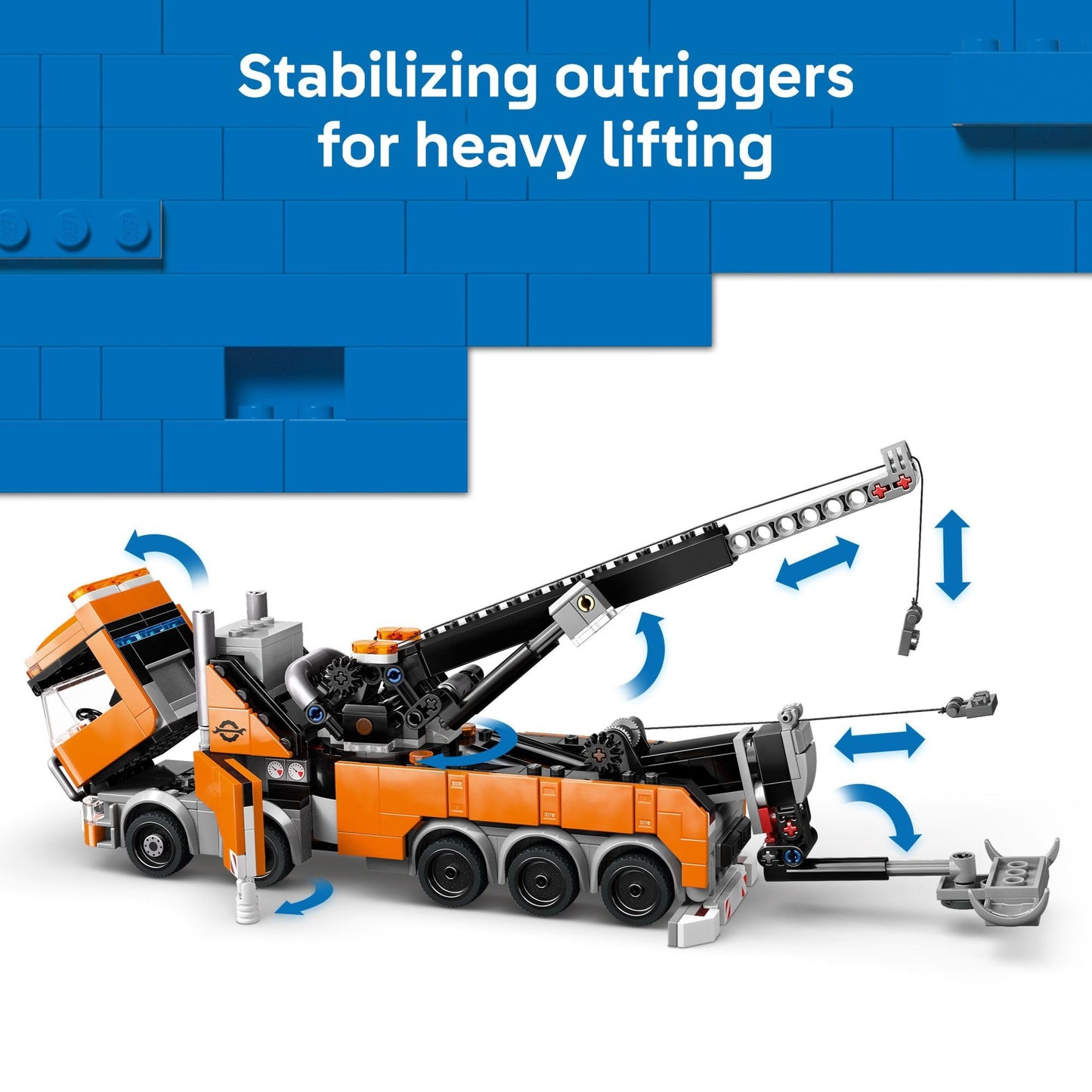 LEGO City Heavy-Duty Recovery Tow Truck with Crane Building Toy - Dump & Tow Truck Toys for Boys & Girls, Ages 8+ - Pretend Play Set for Kids - Gift Idea for Birthdays & Holidays - 60467
