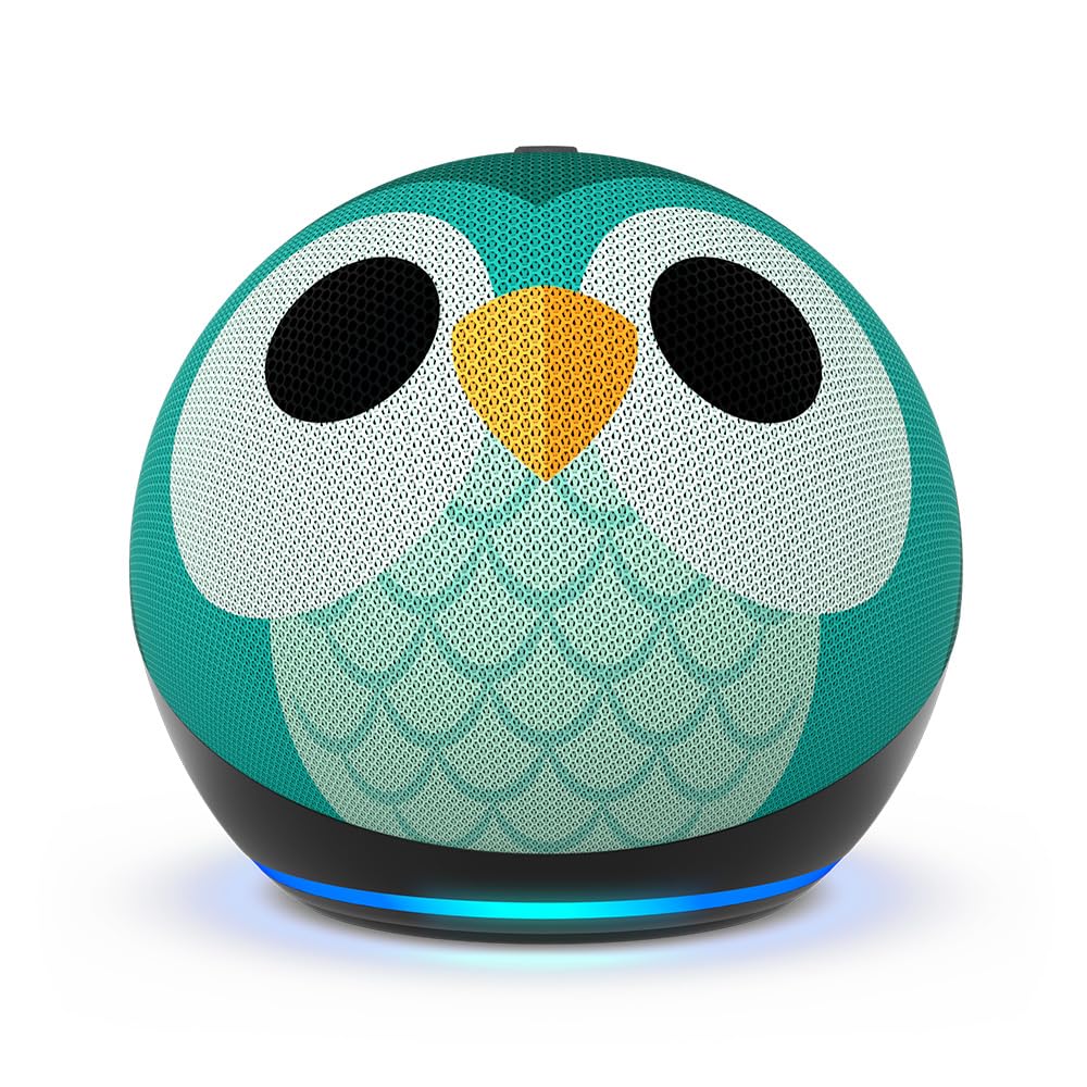 Amazon Kids Entertainment Device Bundle Including Fire HD 8 Kids Pro Tablet (32GB, Hello Teal) + Echo Dot Kids (Owl)