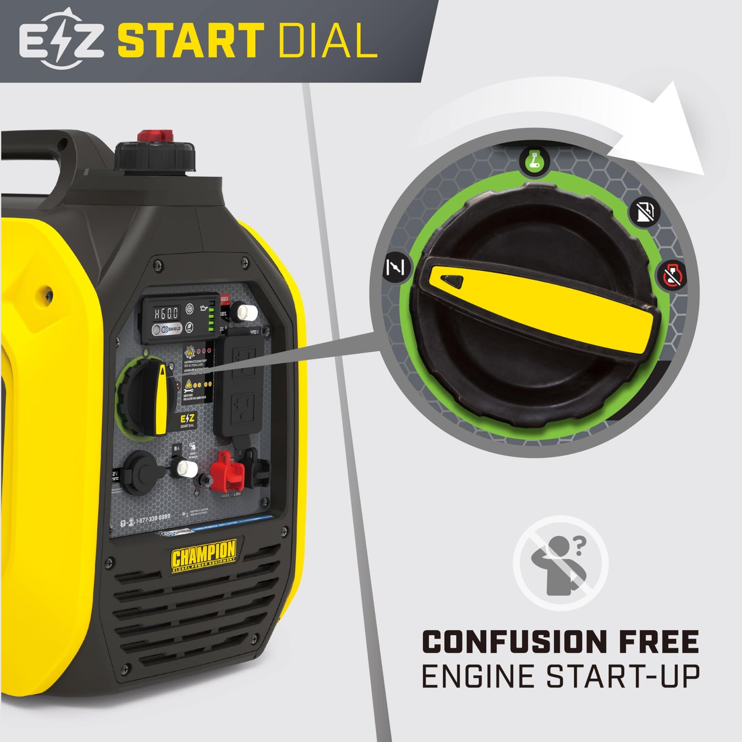 Champion Power Equipment 2500-Watt Ultralight Portable Inverter Generator with Quiet Technology and CO Shield