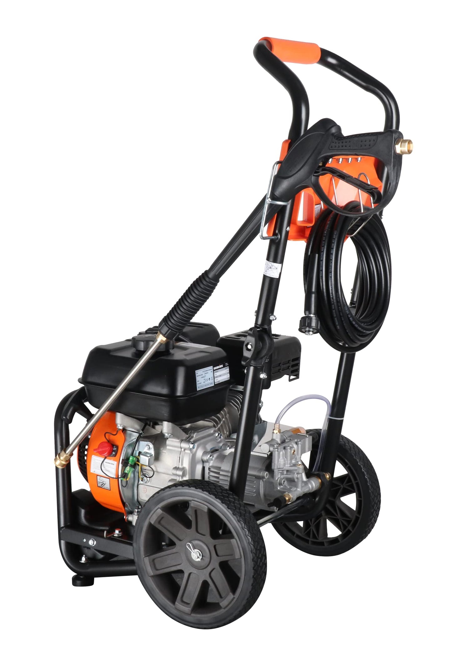 Genkins GPW3200 Gas Powered Foldable Pressure Washer 3200 PSI and 2.5 GPM, Soap Tank and Five Nozzle Set | Compact & Foldable