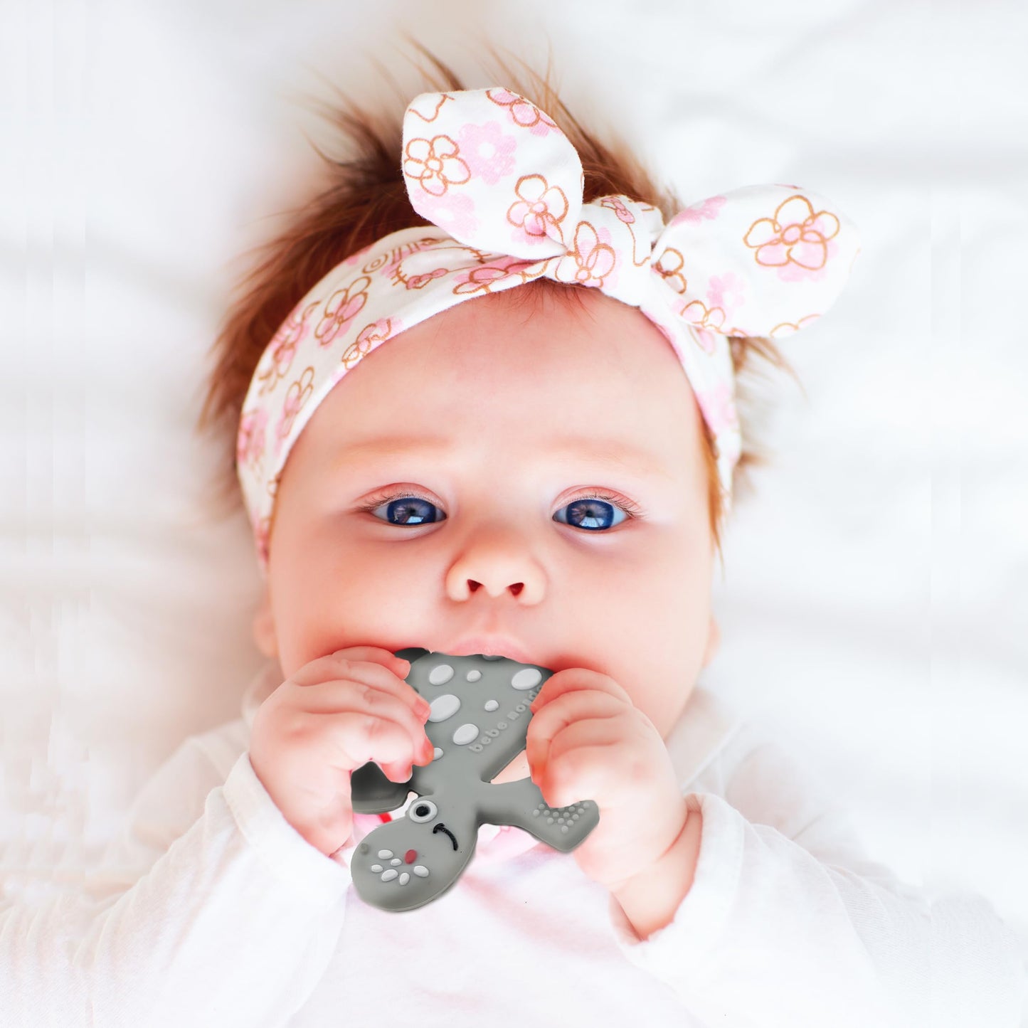 Bebe Mondo Dinosaur Baby Teething Toys 3–6 6–12 Months, Teethers for Babies 0–3–6–12 Months for Teething Relief, Baby Gift, Baby Teether Toys, Silicone Sensory Toys, Soft-Textured Infant Toys