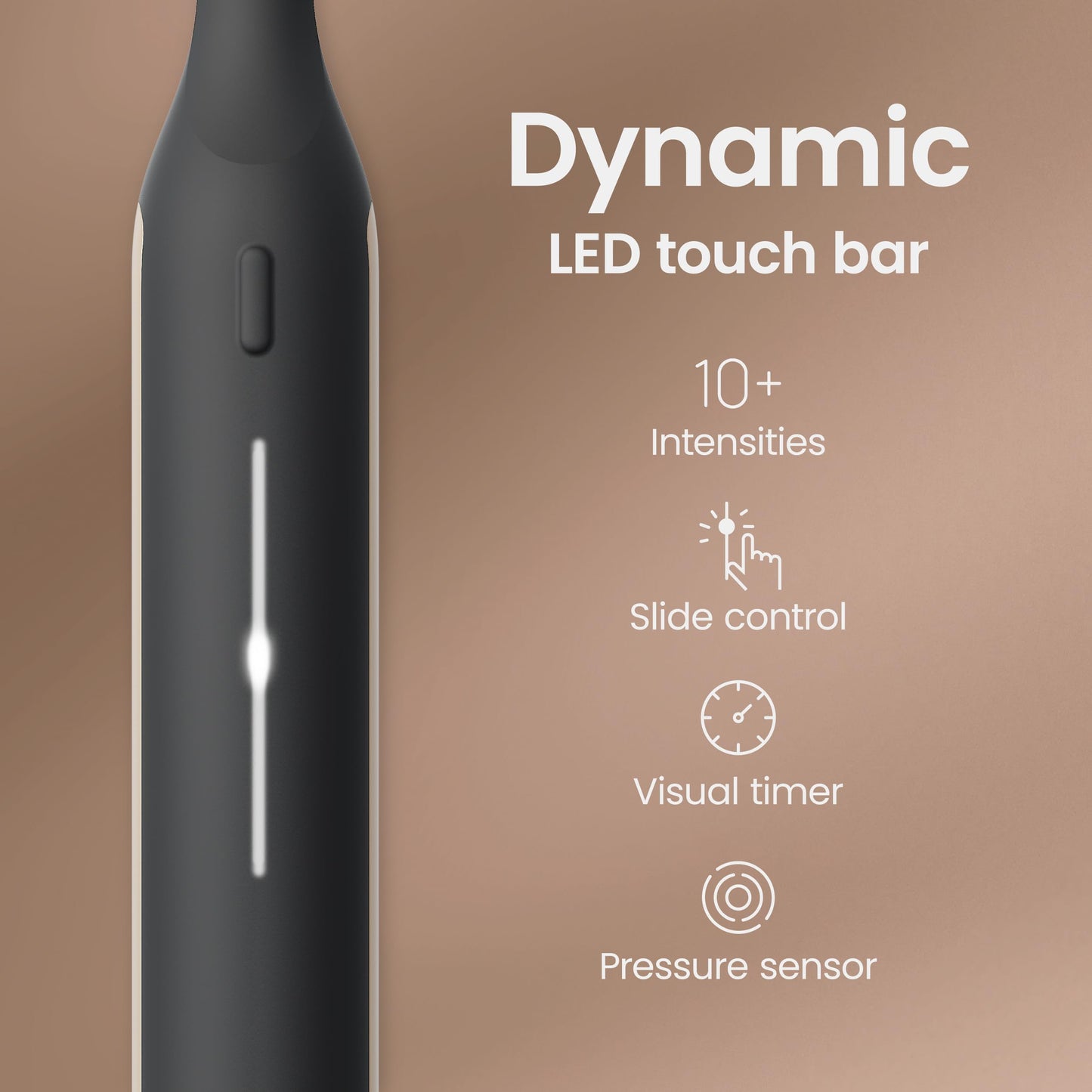 Quip Ultra Next Generation Smart Toothbrush - Timed Electric Toothbrush with Case - Replaceable Brush Head, Soft Bristles, Silicone Handle, 30-Day Battery Life - Travel Toothbrush - Eclipse