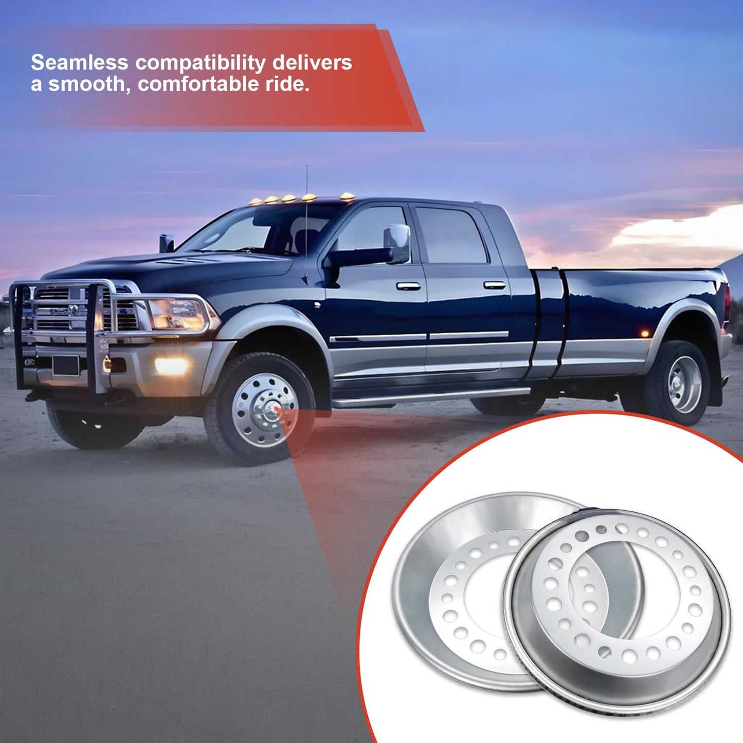CCNLHZM 800-822 Wheel Balancers Compatible with Heavy Duty Trucks 22.5-24.5-inch Steer Wheel Automatic Balancers Fitting 2PCS (800-822)