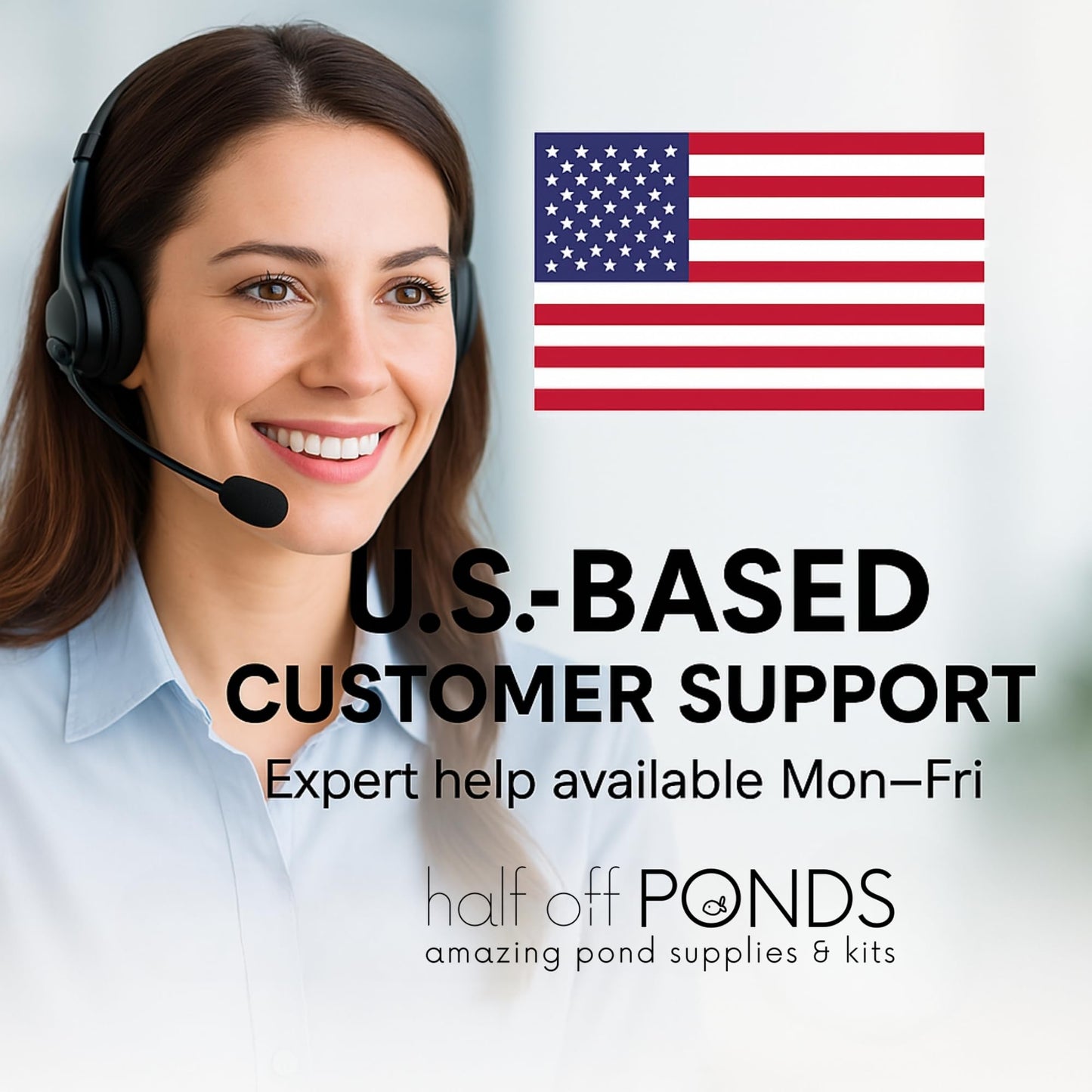 HALF OFF PONDS Pond Pulse 6,500 GPH Submersible Waterfall Pump – Hybrid Drive Pond Pump with 30' Cord – Energy Efficient, Fish Safe, 33' Max Head, for Skimmers & Large Water Features