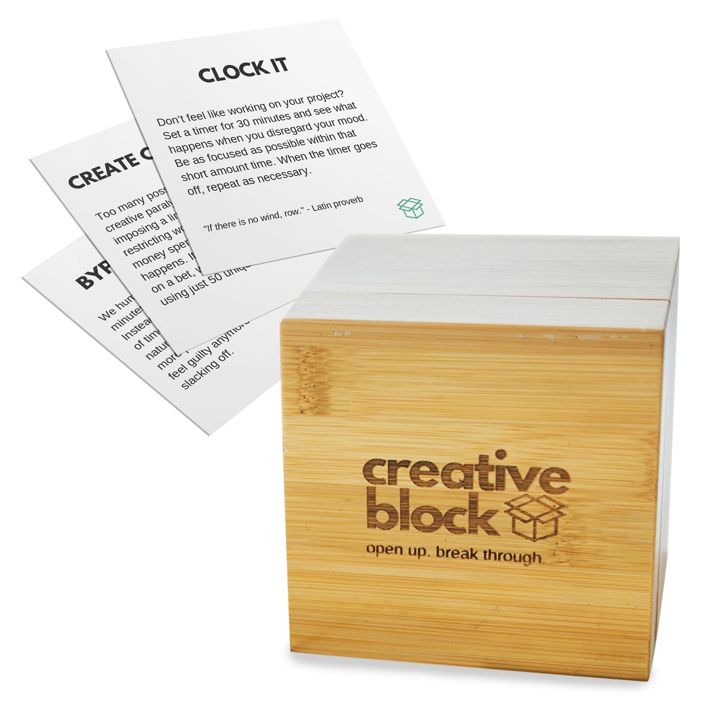 Creative Block Cards for Writers, Artists, Creators - 100+ Problem Solving Inspiration Thinking Card Suggestions from Neuroscientists, Mindfulness Experts - Prompts to Overcome Mental Blocks