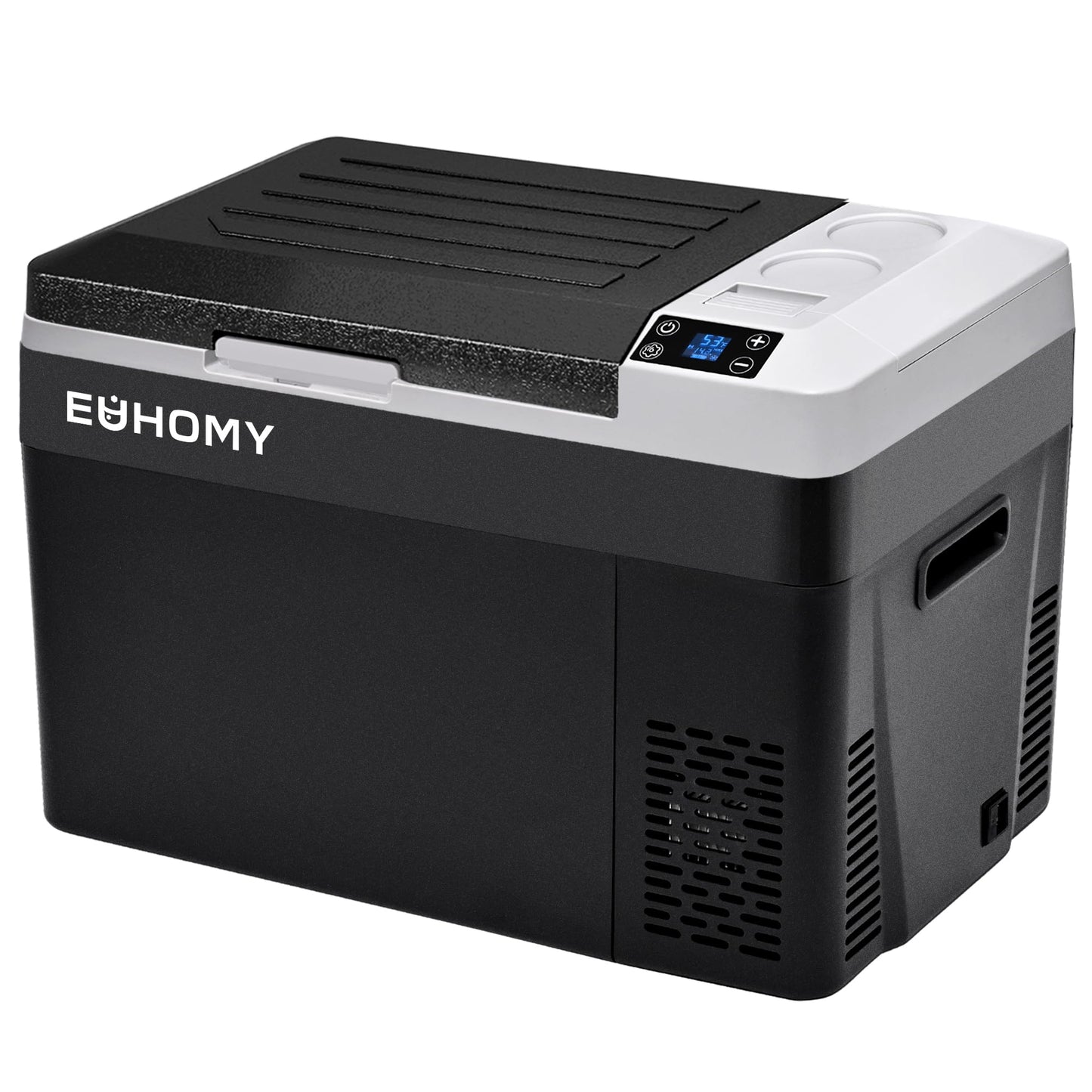 EUHOMY 12 Volt Refrigerator, 32QT(30L) Electric Cooler, Car Fridge APP Control, Car Refrigerator 12/24V DC 100-240V AC, Portable Freezer Usable Battery for Camping, Travel, Truck, Outdoor