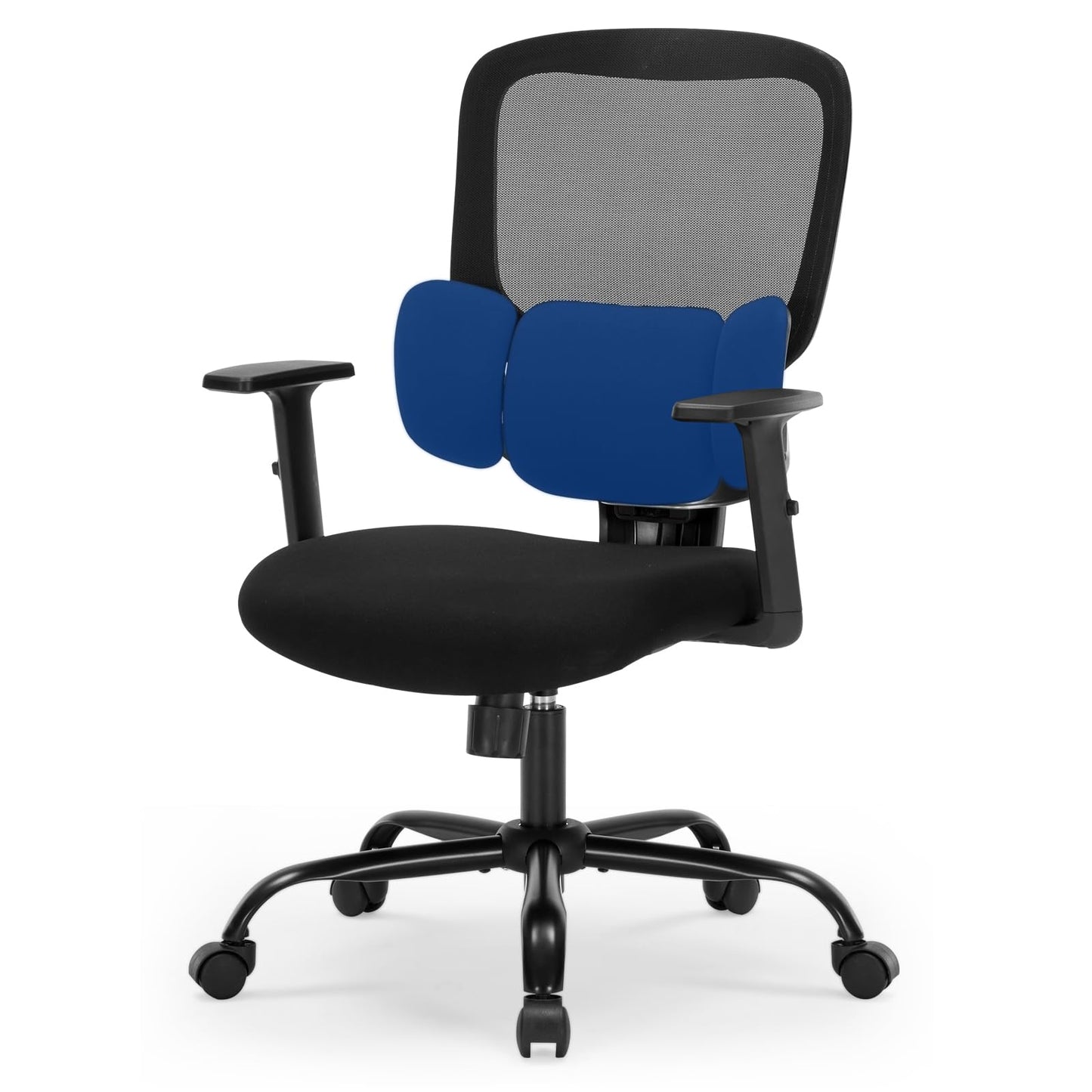 Ergonomic Office Chair, Ergonomic Desk Chair with Adjustable Height, Lumbar Support, High Back Mesh Support with Adjustable Armrests, Task Chairs for Home Office Computer-350LBS