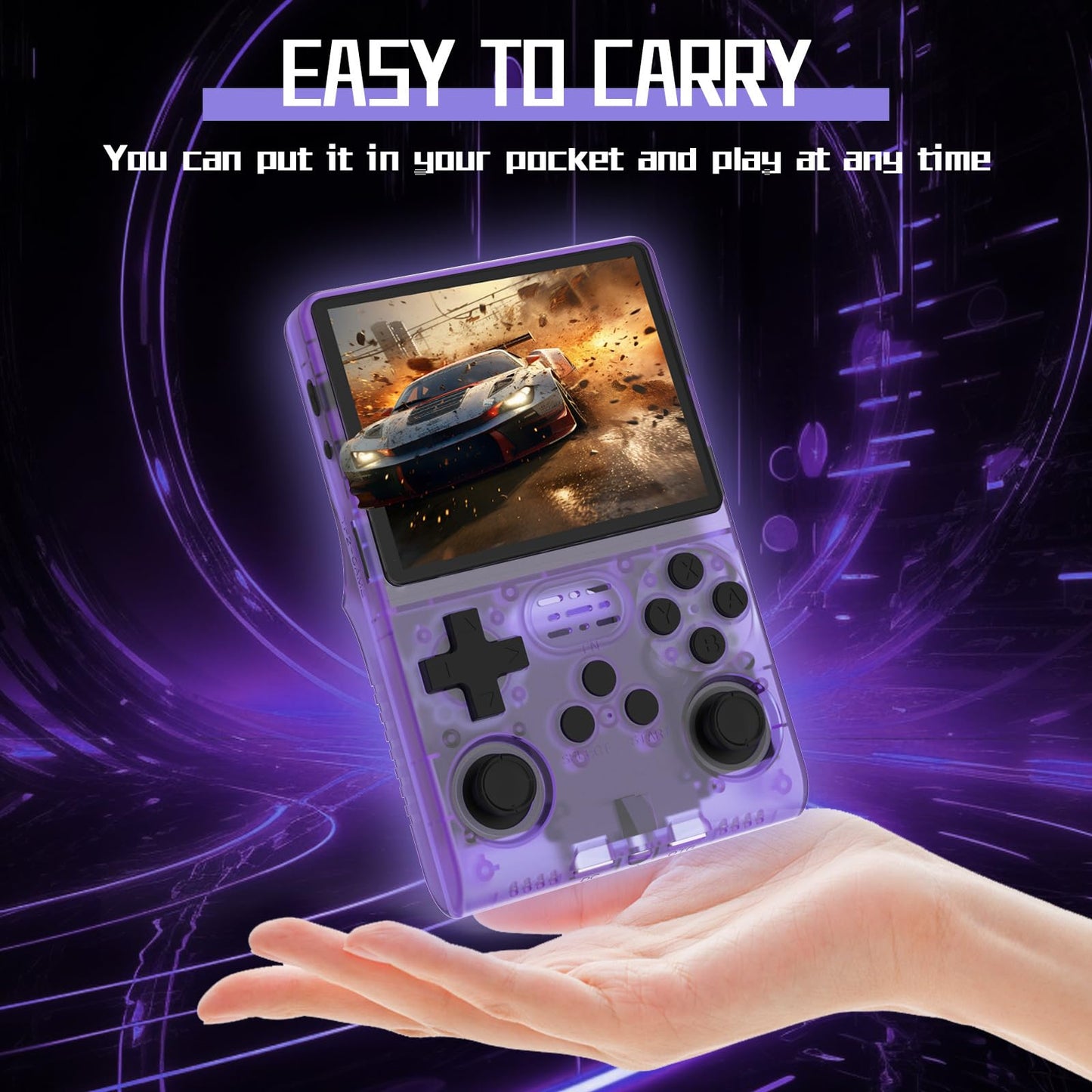 RegiisJoy R40S PRO 30000 in 1 Handheld Game Console 3.5 inch IPS Screen Mini Retro Console 3800mAh Portable Pocket Arcade 45 simulators 256G TF Card