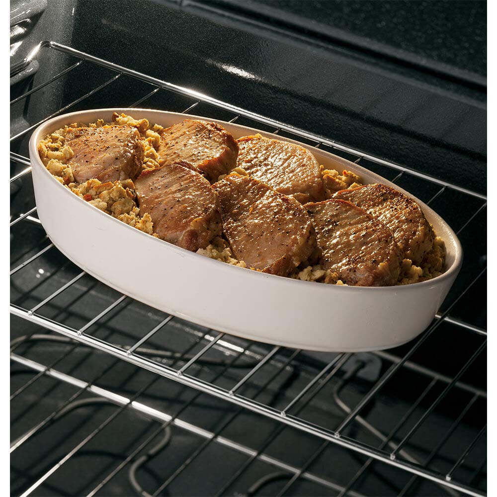 GE 30 in. 4 Burner Element Free-Standing Electric Range in Black