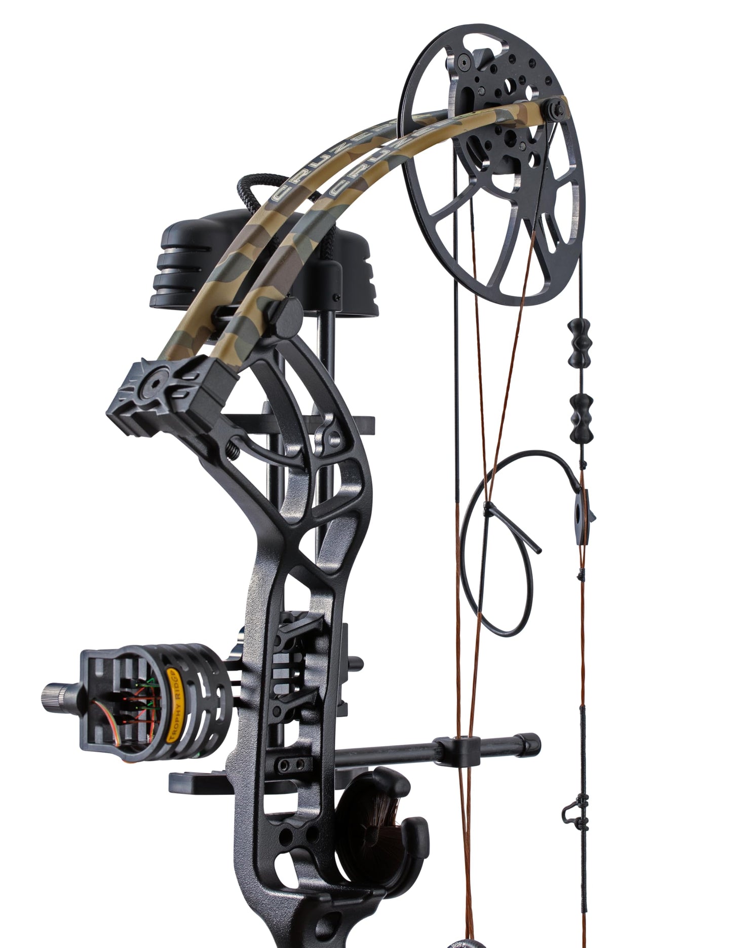 Bear Cruzer G4 Ready to Hunt Compound Archery Bow, 70lb. Draw Weight, Right Hand, Black/Fred Bear