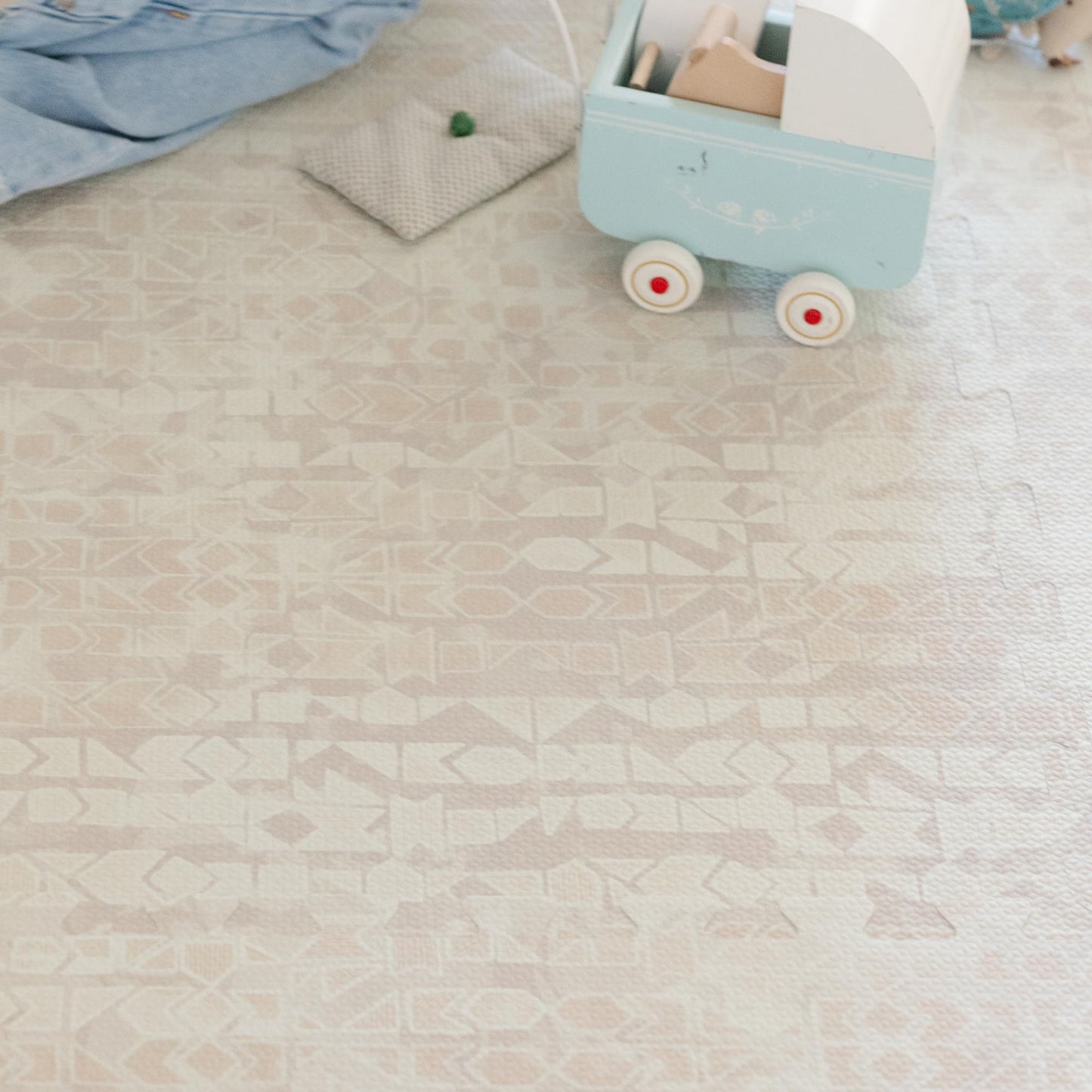 Little Landings Baby Play Mat for Floor - Sandstone (4x6ft) - Premium EVA Foam Play Mat for Babies & Toddlers (Ages 0-5+) Non-Toxic Playmat for Tummy Time, Crawling & Playroom - Stylish & Comfortable