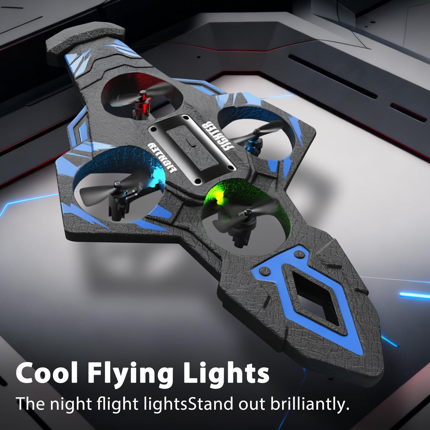 Virellia Flying Sword RC Airplane, Flying Dagger Remote Control Airplane Drone for Kids Adults 8-16, Gesture Control Planes with 360° Flip Fighter Jet Toy, Stunt Roll, Gifts for Kids Boys Girls