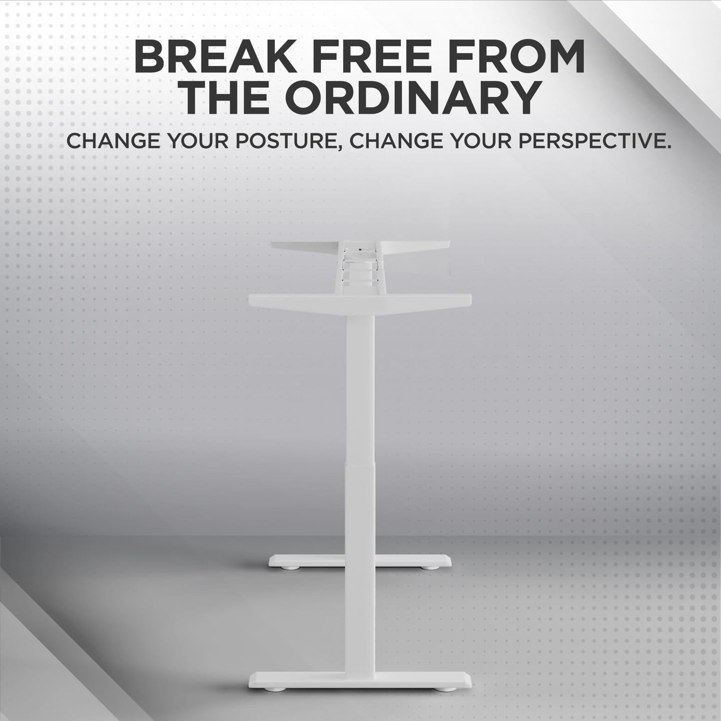 Rise Up Standing Desk Legs, Adjustable Standing Desk Frame Dual Motor w/Memory, Electric Frame Base Height Desktop Table, Sit Stand Electric Table Legs