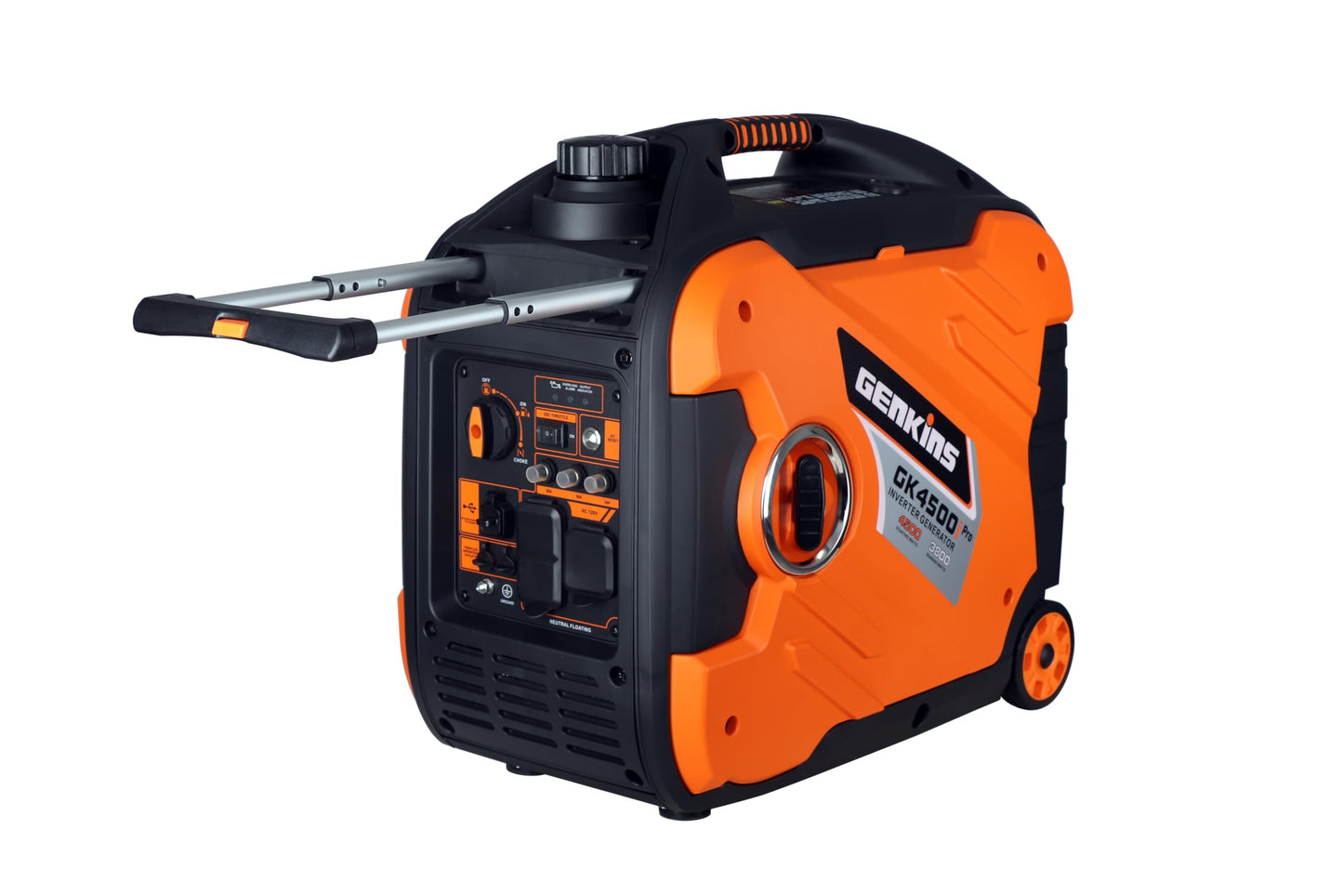Genkins 4500 Watt Portable Inverter Generator Pure Sine Wave Technology Reduced Size & Weight Manual Start | 2024 Model