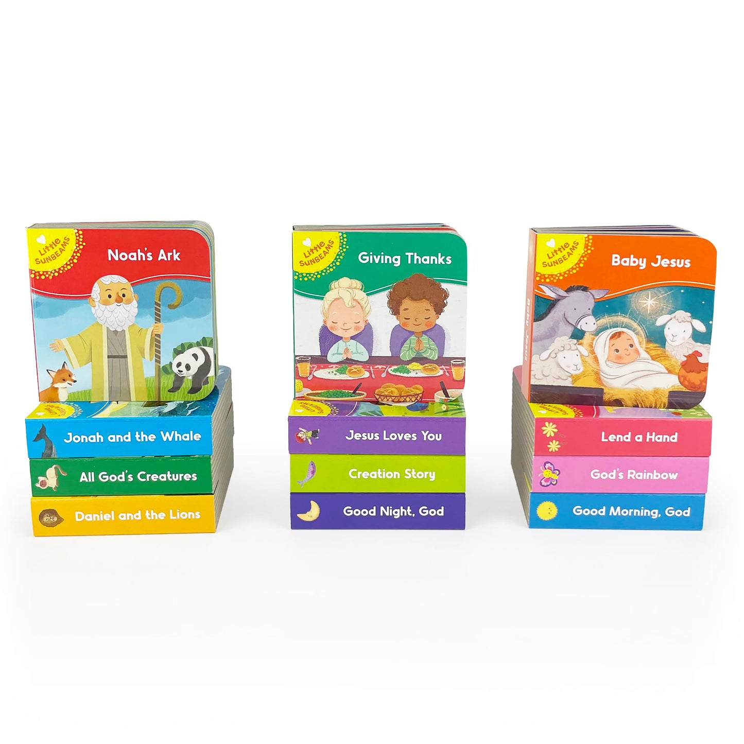 My Little Learner Library: Bible Stories - Christian (12 Board Books) for Toddlers