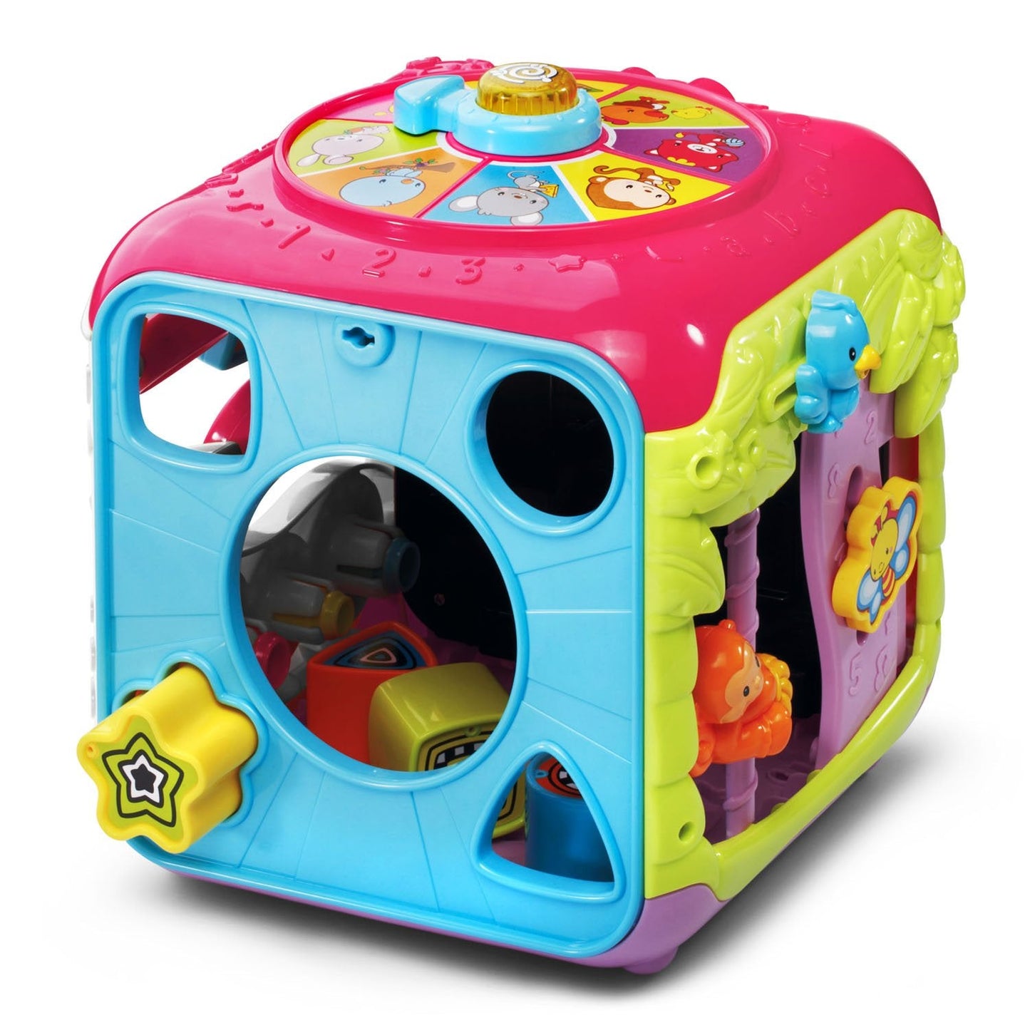 VTech Sort and Discover Activity Cube (Frustration Free Packaging), Pink