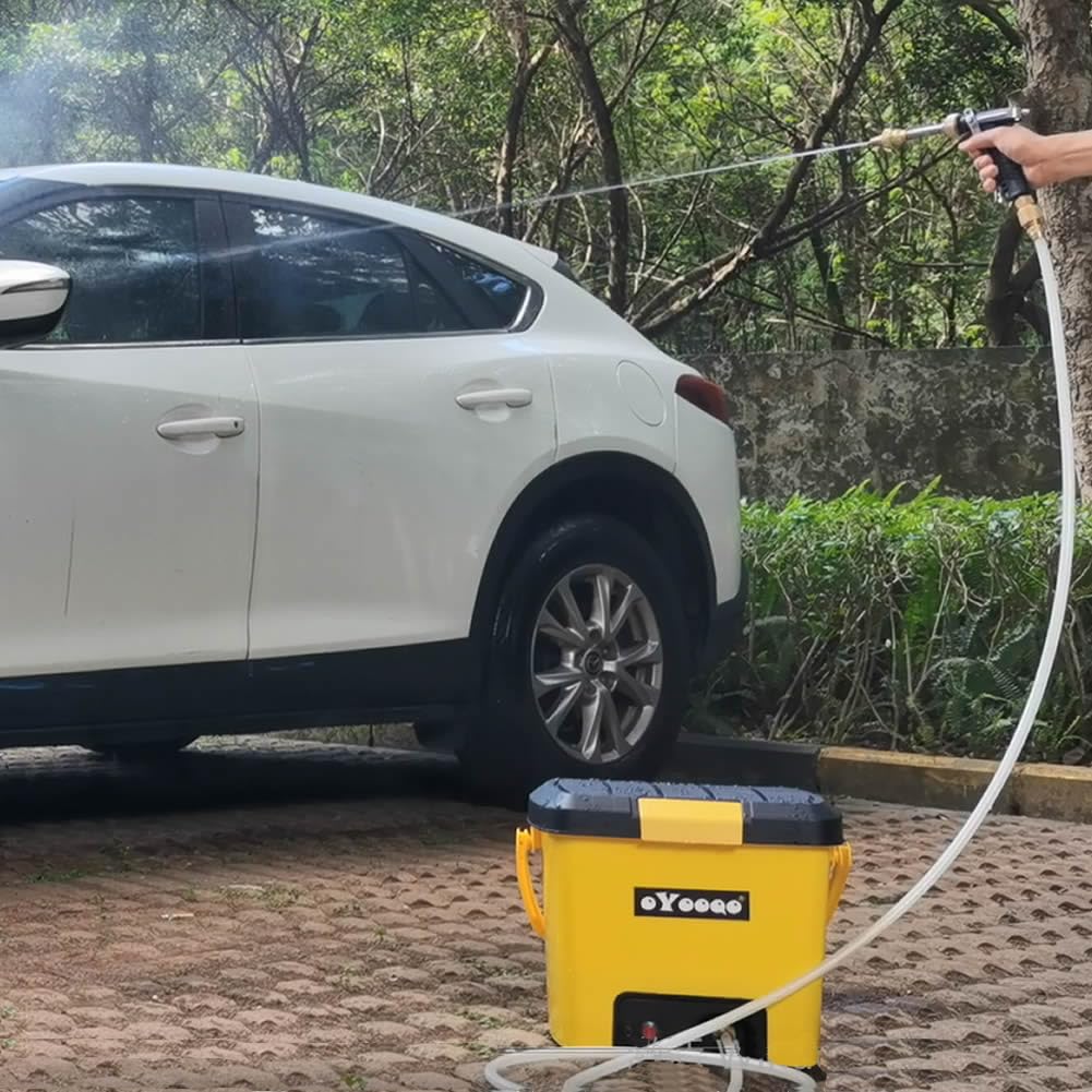 OYOOQO Portable Pressure Washer | 5 Gal Tank | 255 PSI | 45-Min Runtime | Versatile for Car Wash, Dog Bath, Home & Patio, & Portable Camping Shower | Durable Design for RV, Overland & Beach Adventures