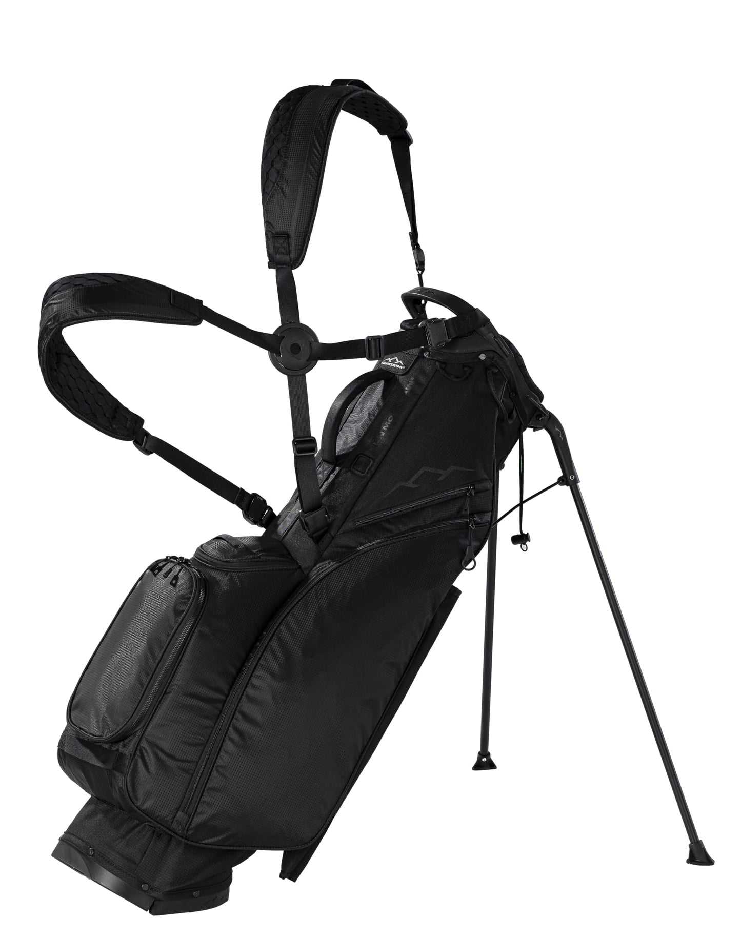 Sun Mountain Men's Eclipse 2.5 LS Lightweight Stand Golf Bag 4-Way Top - 8 Pockets, X Fit Dual Strap System, Push & Electric Cart Compatible Compression Base, 2025 Model - Black