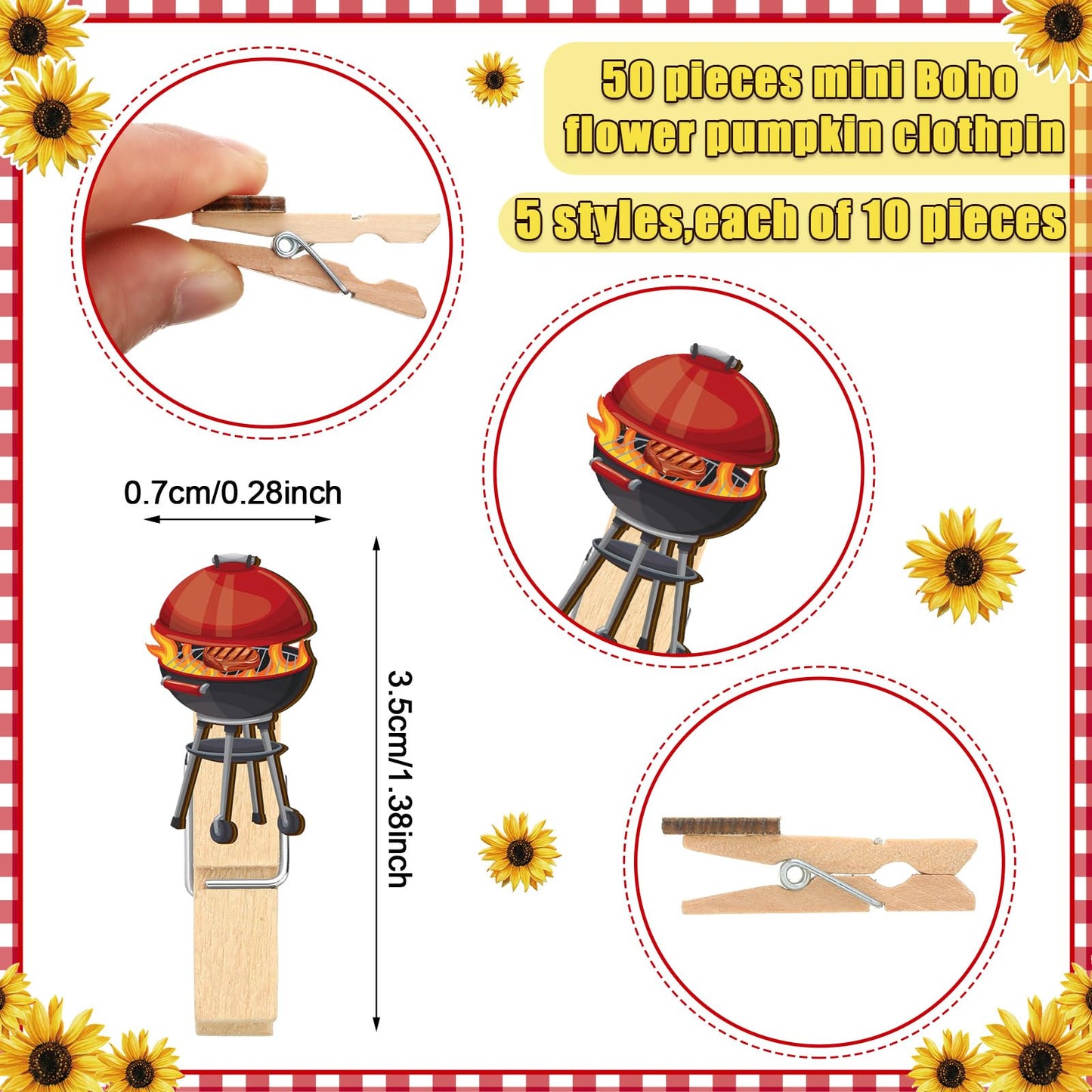 Patelai 321 Pcs BBQ Themed Baby Shower Supplies for Girl or Boy 5 Set Include 50 Activity Cards 20 Pencils 1 Don't Say Baby Sign 50 Clothespins for Price Is Right Prediction Bingo Game Party Decor